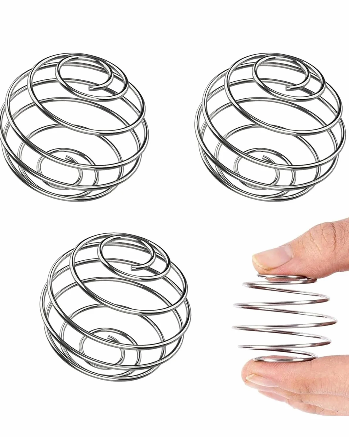 Sfera Shaker Proteine 4 Pezzi Acciaio Inossidabile per Shakes Senza Grumi. Miscelazione Perfetta Bevande Sportive, Ricambio Robusto per Borracce Fitness.