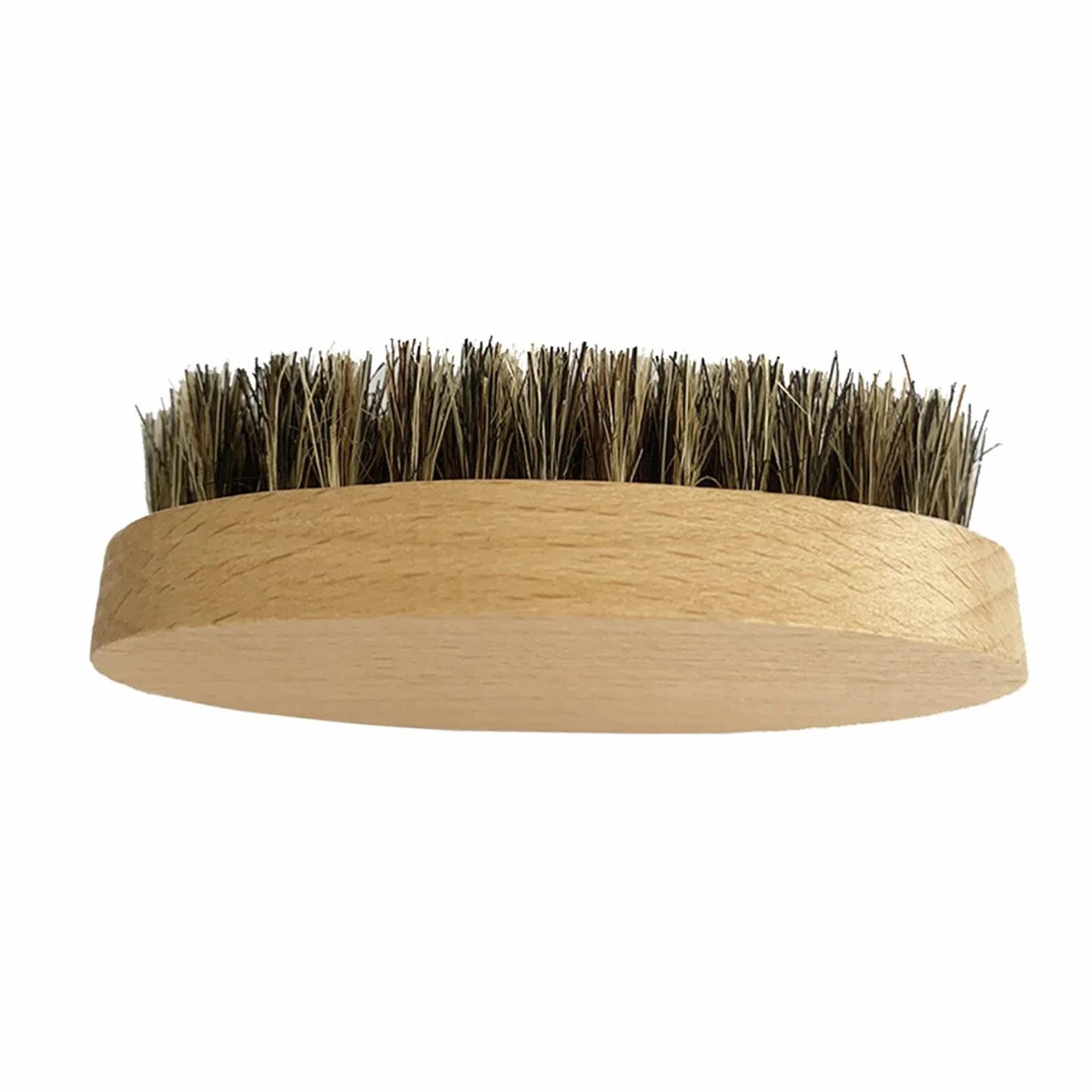 Spazzola da barba ovale con manico in legno setole di cinghiale Spazzola per barba e baffi Pettine da massaggio per uomini Strumento per la cura dei capelli del viso