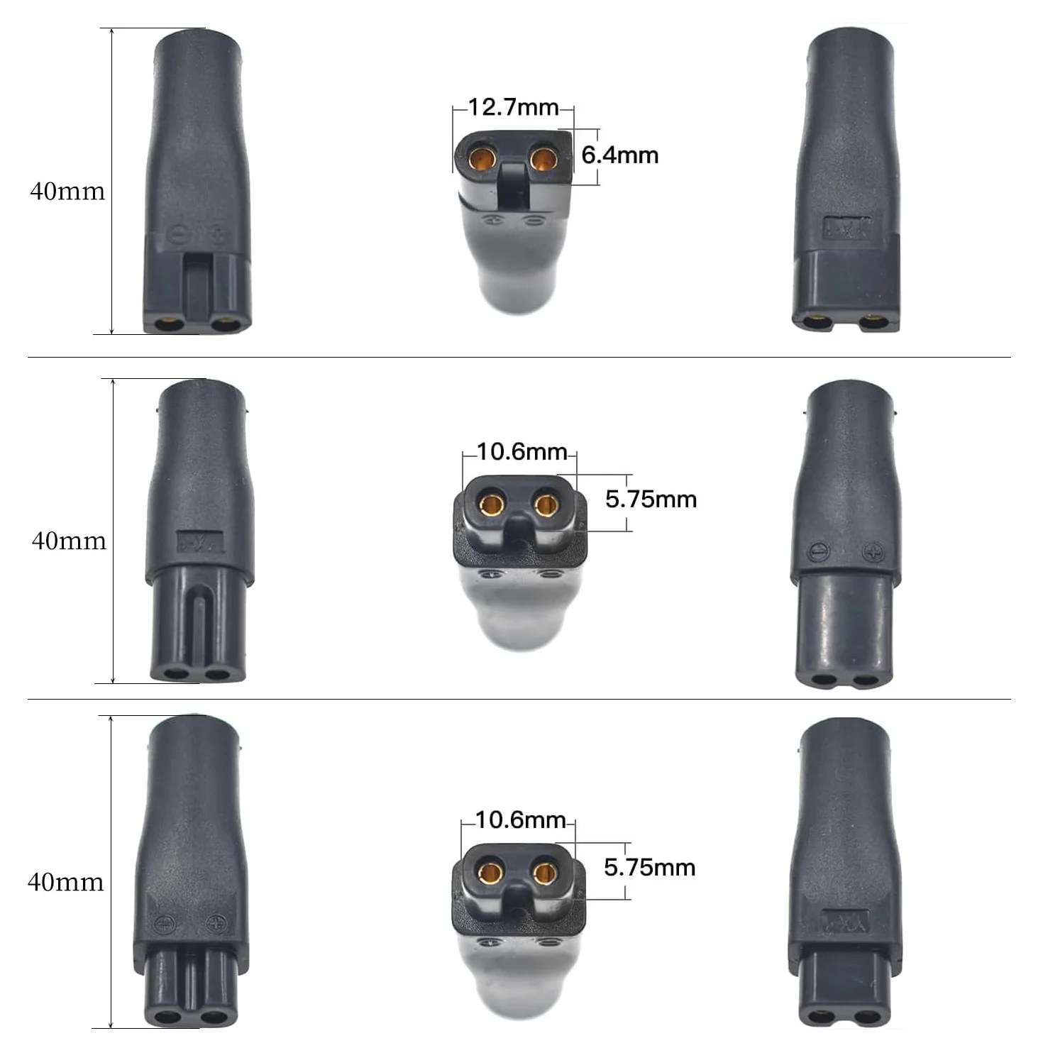 Cavo di Ricarica USB 5V Universale 7PCS Adattatori per Rasoi, Apparecchi di Cura Elettrici