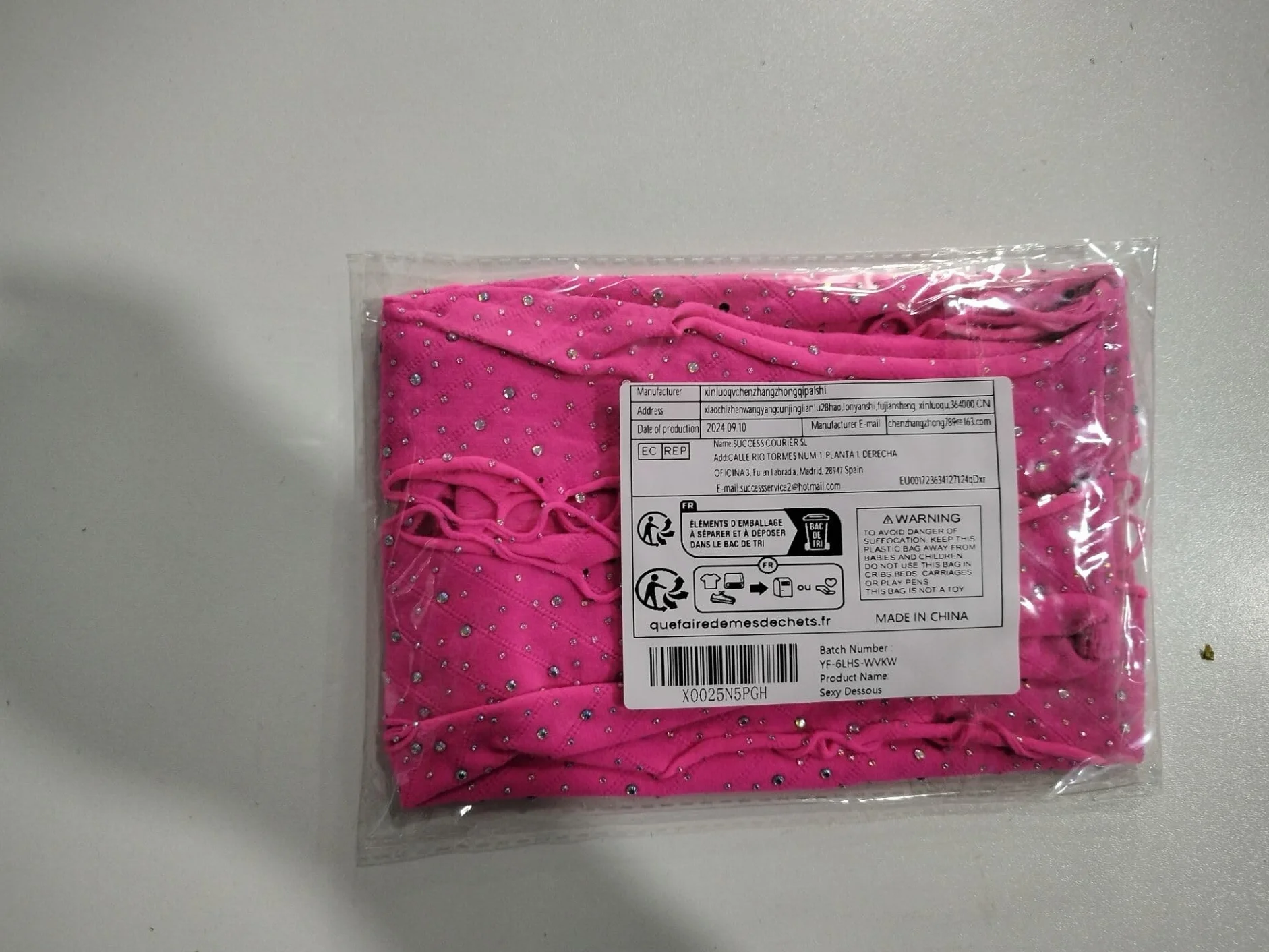 Abito corto in rete di pesce per donna mini sexy con inserti in rete