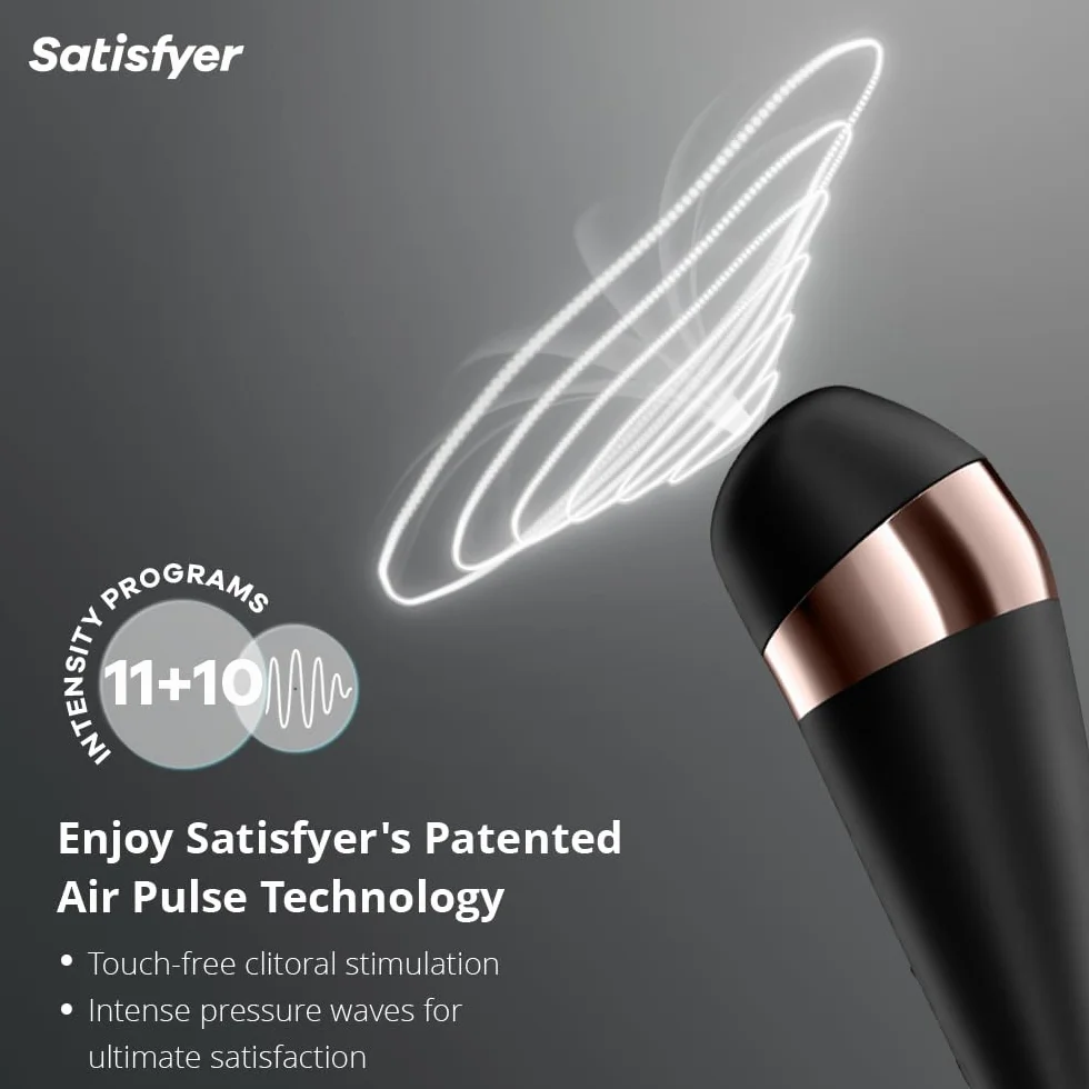 Satisfyer Pro 3 Plus Pressure Wave Vibrator | Stimolazione del Clitoride | Dildo estremamente potente e silenzioso | Sex Toys impermeabile (IPX7) e ricaricabile | Vibratore Succhiatore