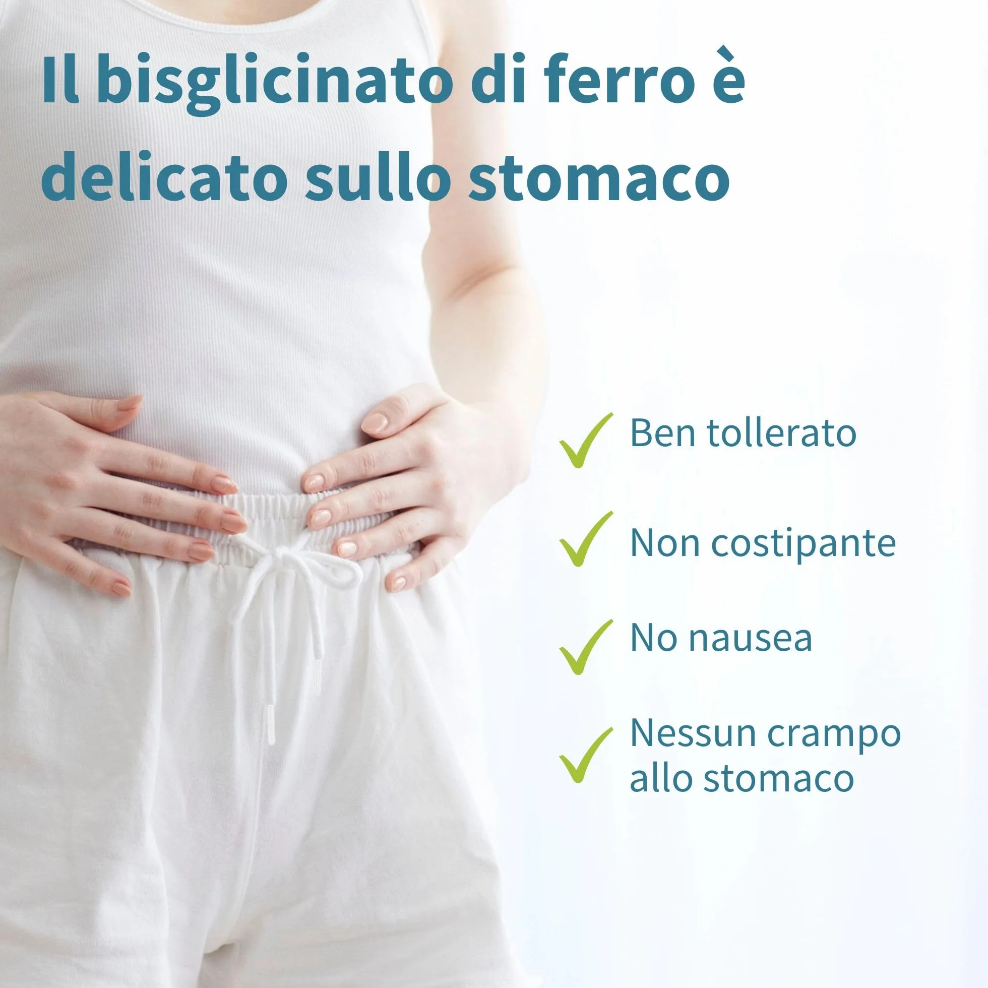 Igennus Ferro Bisglicinato 20mg con Vitamina C 100mg, Alto Assorbimento e Rilascio Mirato, Delicato sullo Stomaco, Integratore Ferro per Stanchezza, Ingredienti Puri, 180 Compresse Vegane, 1 al giorno