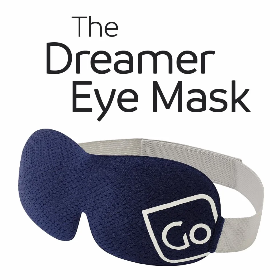 Maschera per gli occhi blu scuro e tappi per le orecchie Go Travel The Dreamer Luxury