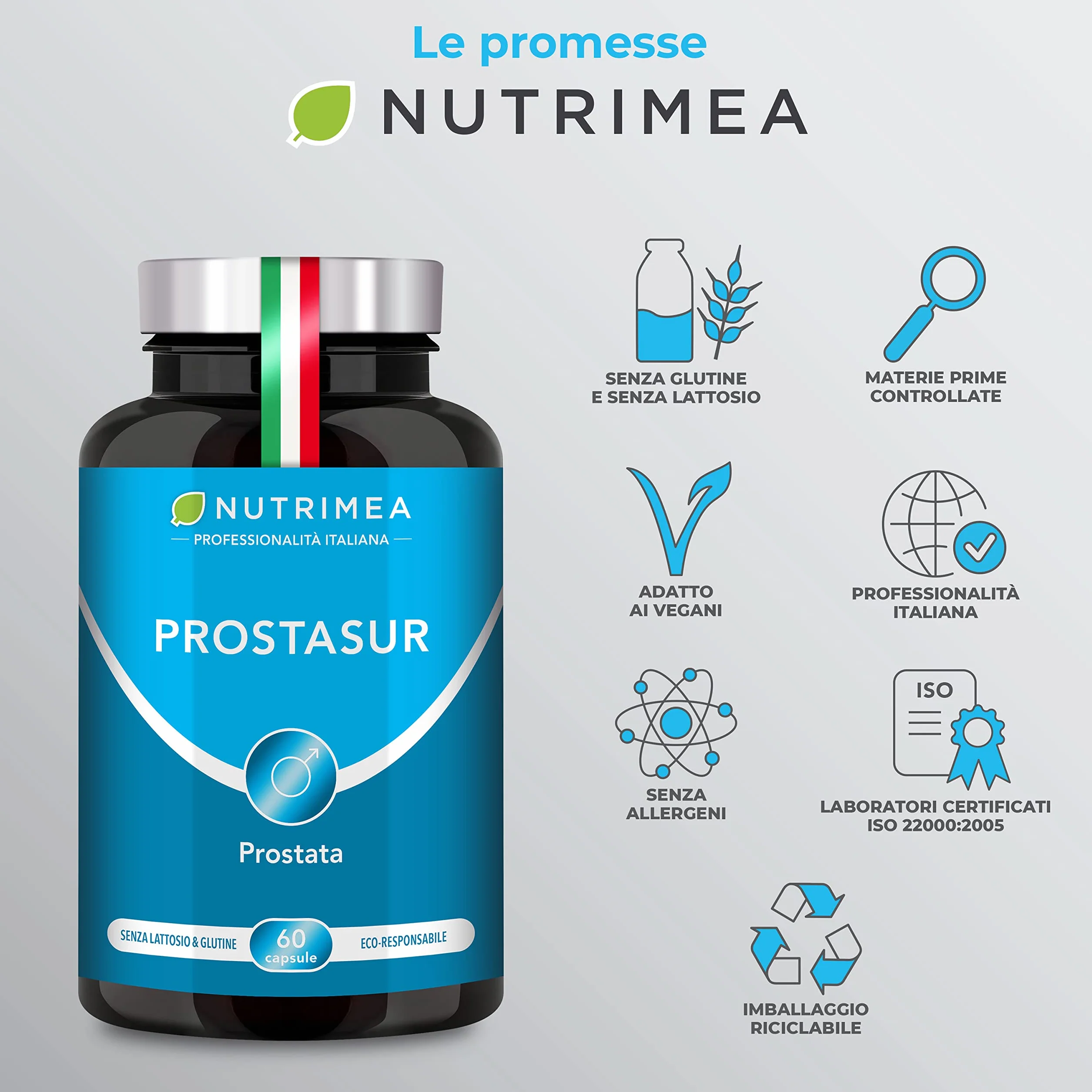 Prostasur Integratore Serenoa Repens 380 mg Saw Palmetto Urtica Diocia Pygeum Africanum Zinco Salute Prostata Vie Urinarie 60 Capsule