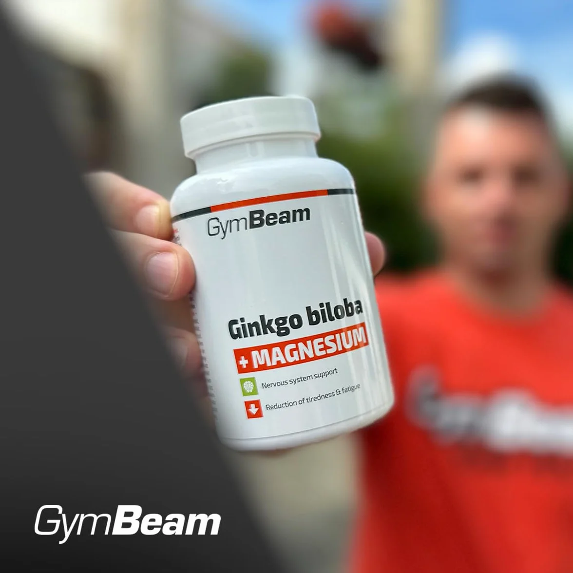 GymBeam Ginkgo Biloba e Magnesio Integratore 90 capsule 60mg Ginkgo Biloba 150mg Magnesio