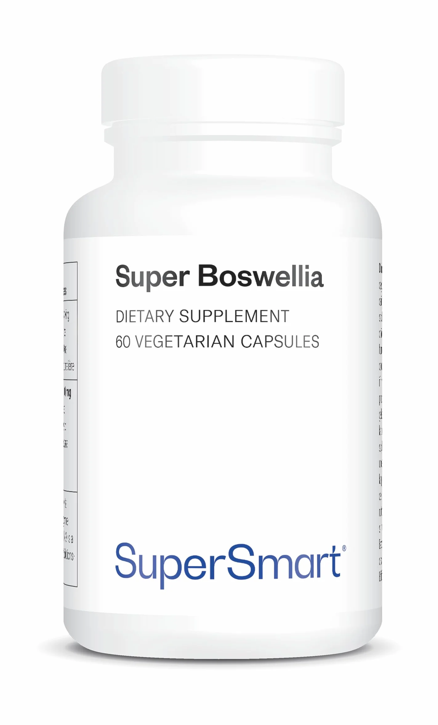 Super Boswellia - Aiuta a ritrovare il comfort articolare - Antinfiammatorio - Estratto di Boswellia Serrata standardizzato al 20% di AKBA - Elevato assorbimento - Vegano - Senza glutine - Supersmart