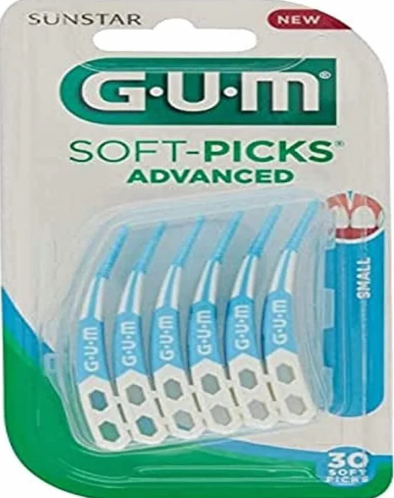Sunstar Gum Spazzole Interdentali Soft Picks Advanced Small, 30 Pezzi
