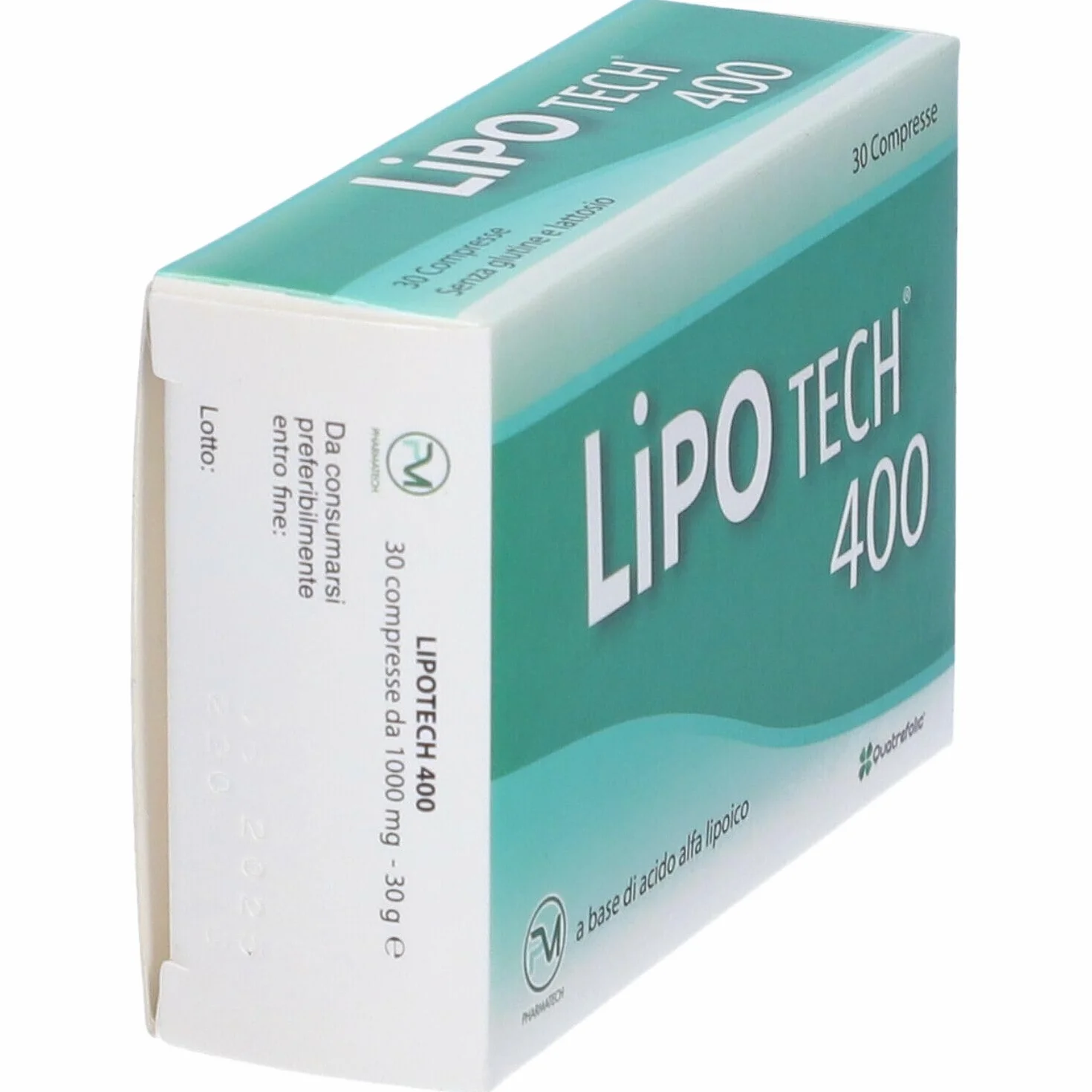LIPOTECH 400 30CPR Integratore alimentare antiossidante acido alfa lipoico