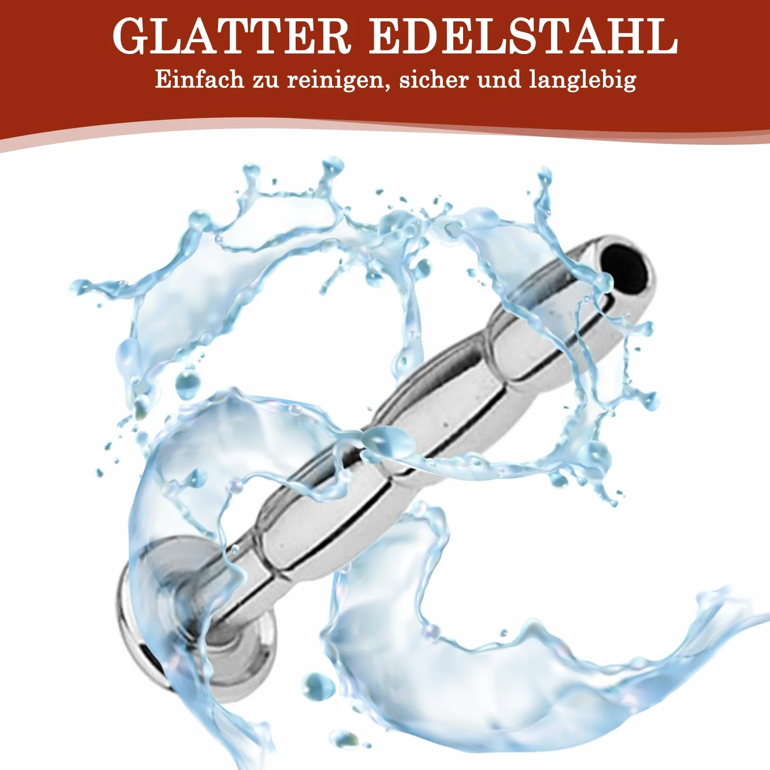 Dilatatore Uretrale Cavo in Acciaio Inossidabile per Uomo, Stimolatore del Glande Giocattolo Sessuale Erotico (6mm)