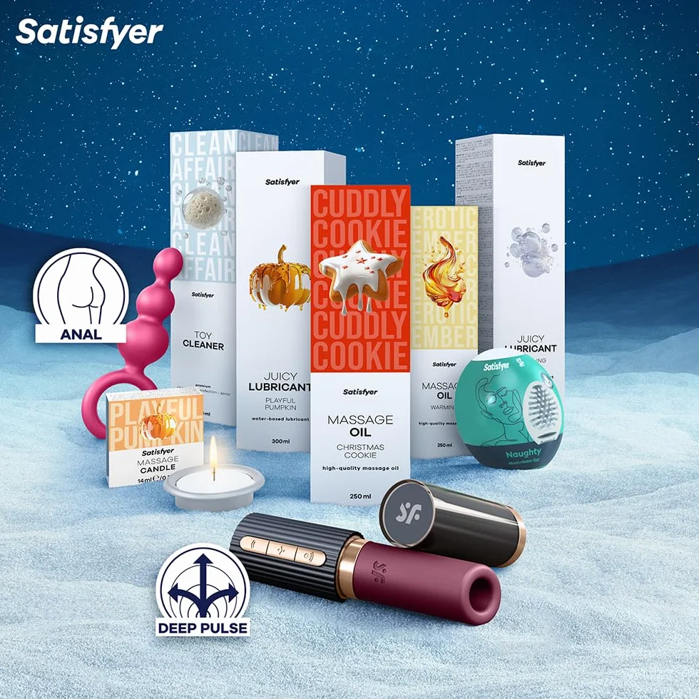 EIS Calendario dell’Avvento Erotico Premium 2025 per Adulti 24 Sorprese Sexy Satisfyer Giocattoli Erotici FUN FACTORY