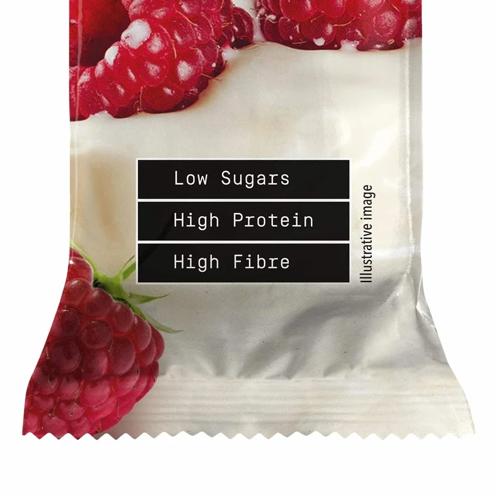 Prozis Zero Snack 35 g Cioccolato Bianco con Lamponi Confezione da 12 Pezzi