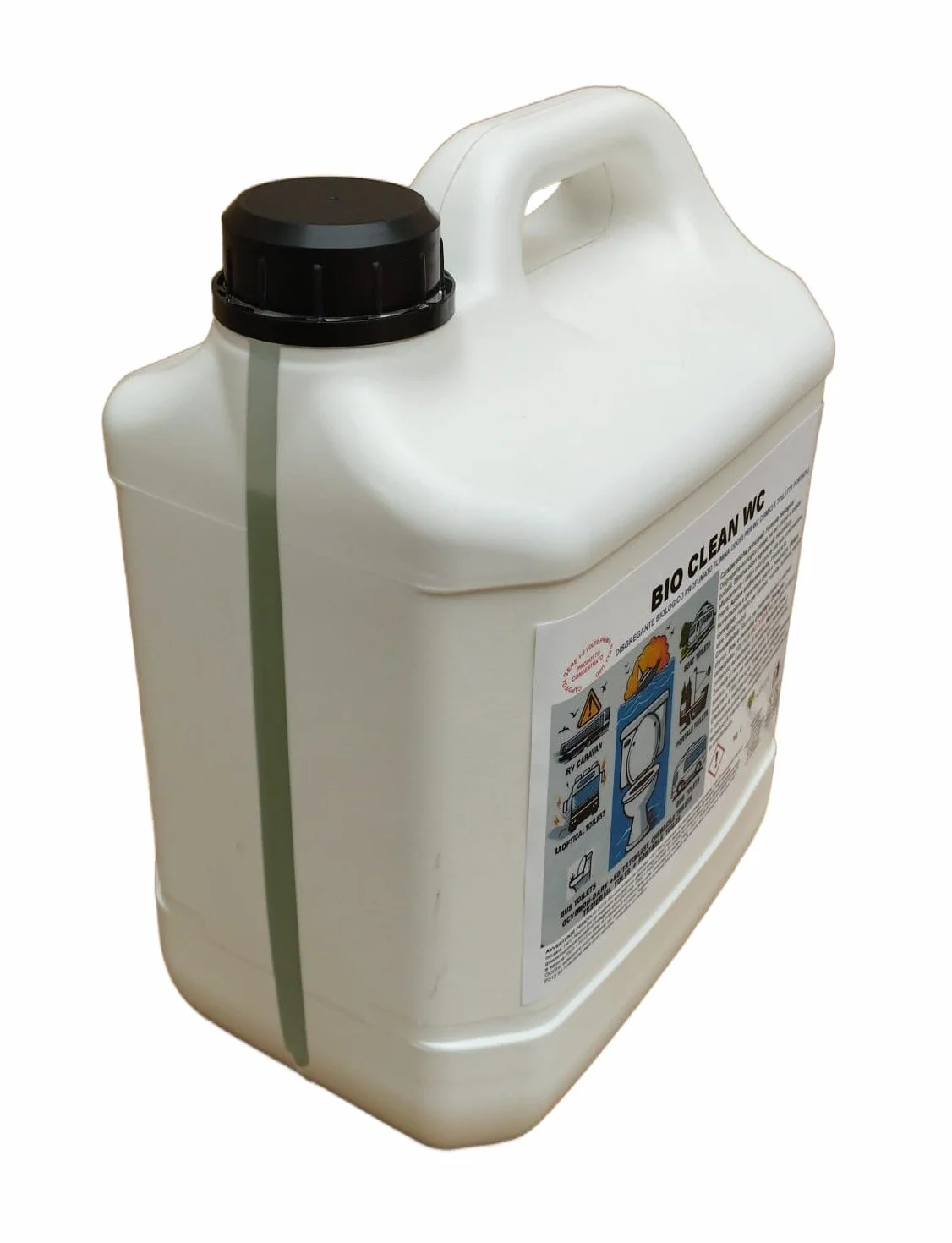 BIO CLEAN WC Disgregante Profumato 5 kg per WC Chimici e Toilette Portatili, Antiodore, Previene Fermentazione