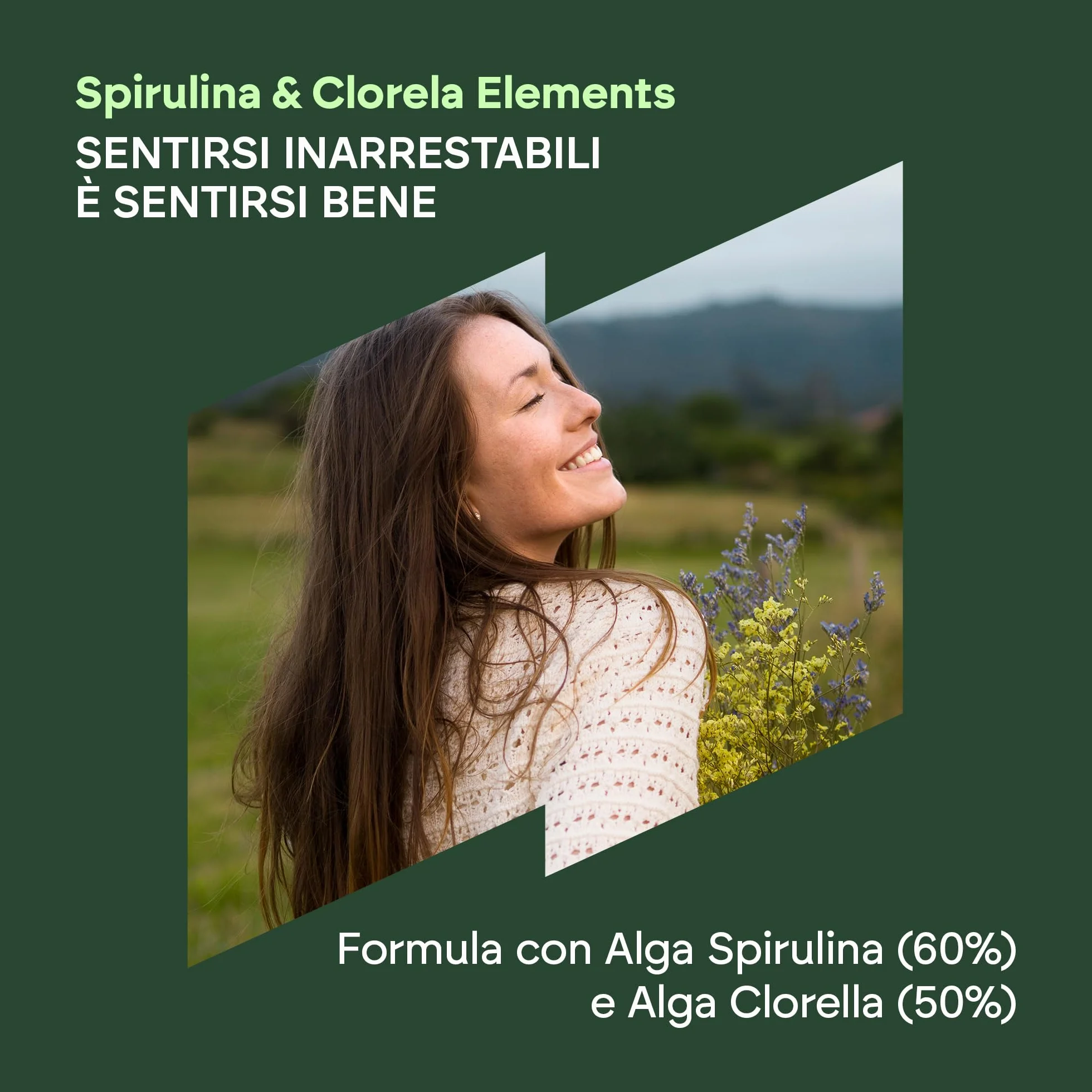 Nutralie Spirulina e Clorella 1800mg 180 Capsule Vegano