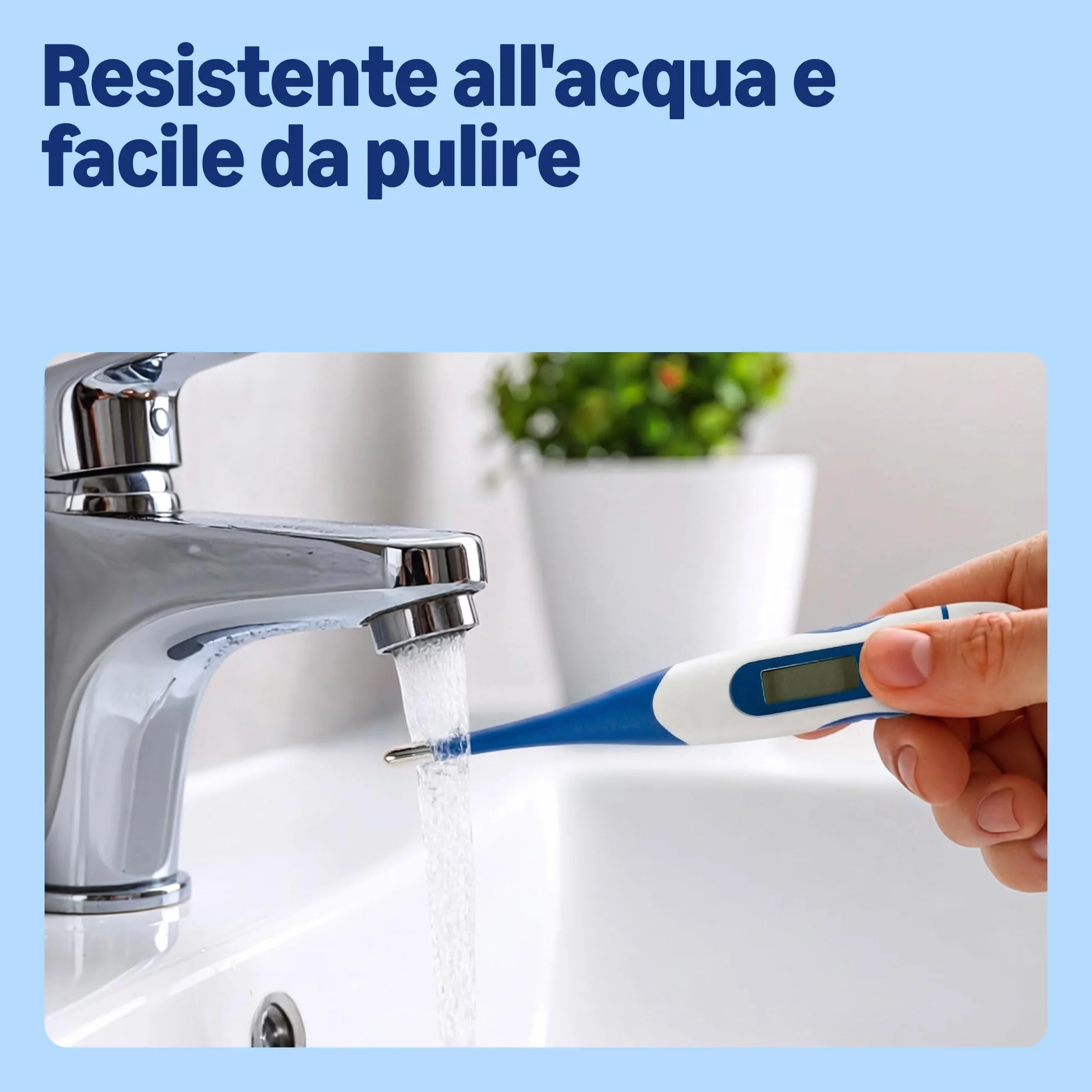 Termometro digitale Healthcare By Amazon, Blu
