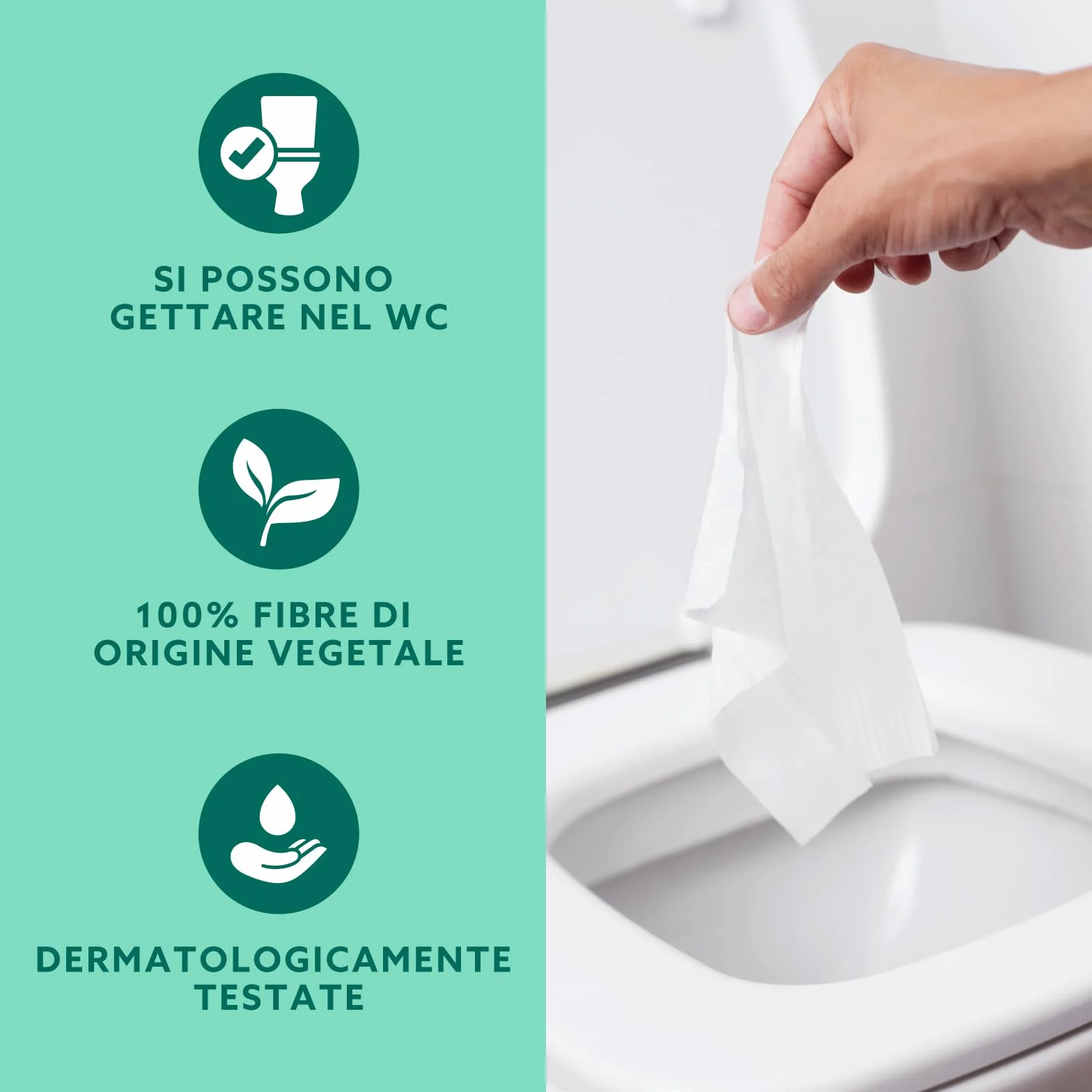 Amazon Fazzoletti igienici umidi delicati con aloe vera lavabili 240 pezzi (6 confezioni da 40 fogli)