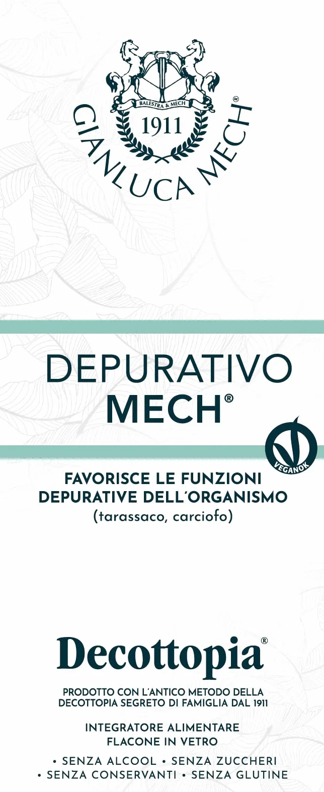 Decottopia Depurativo Mech Gianluca Mech, Liquido, 500 ml
