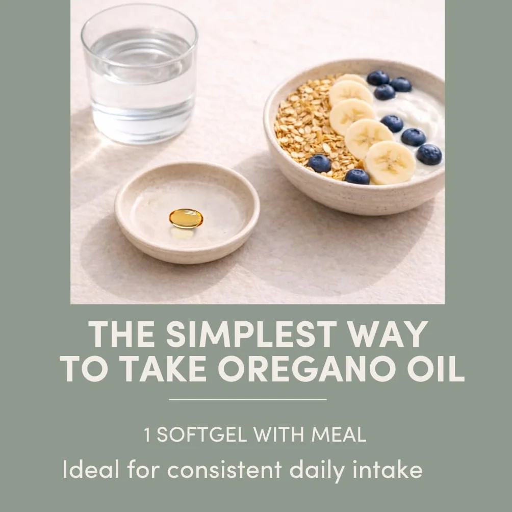 Olio Selvatico Vegano di Origano Capsule Biologico 86-90% Carvacrolo 60 Capsule