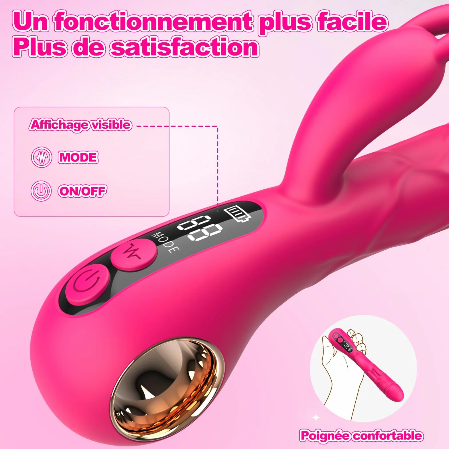 Vibratoreper Donna Vibratore Dildo Sex Toys - Vibratoreper Donna Realistico Sex Toy con 9 Vibrazione per Stimolatore Clitorideo e Punto G,Vibratore per Donna Dildos Anale e Sextoysdonna in Silicone.
