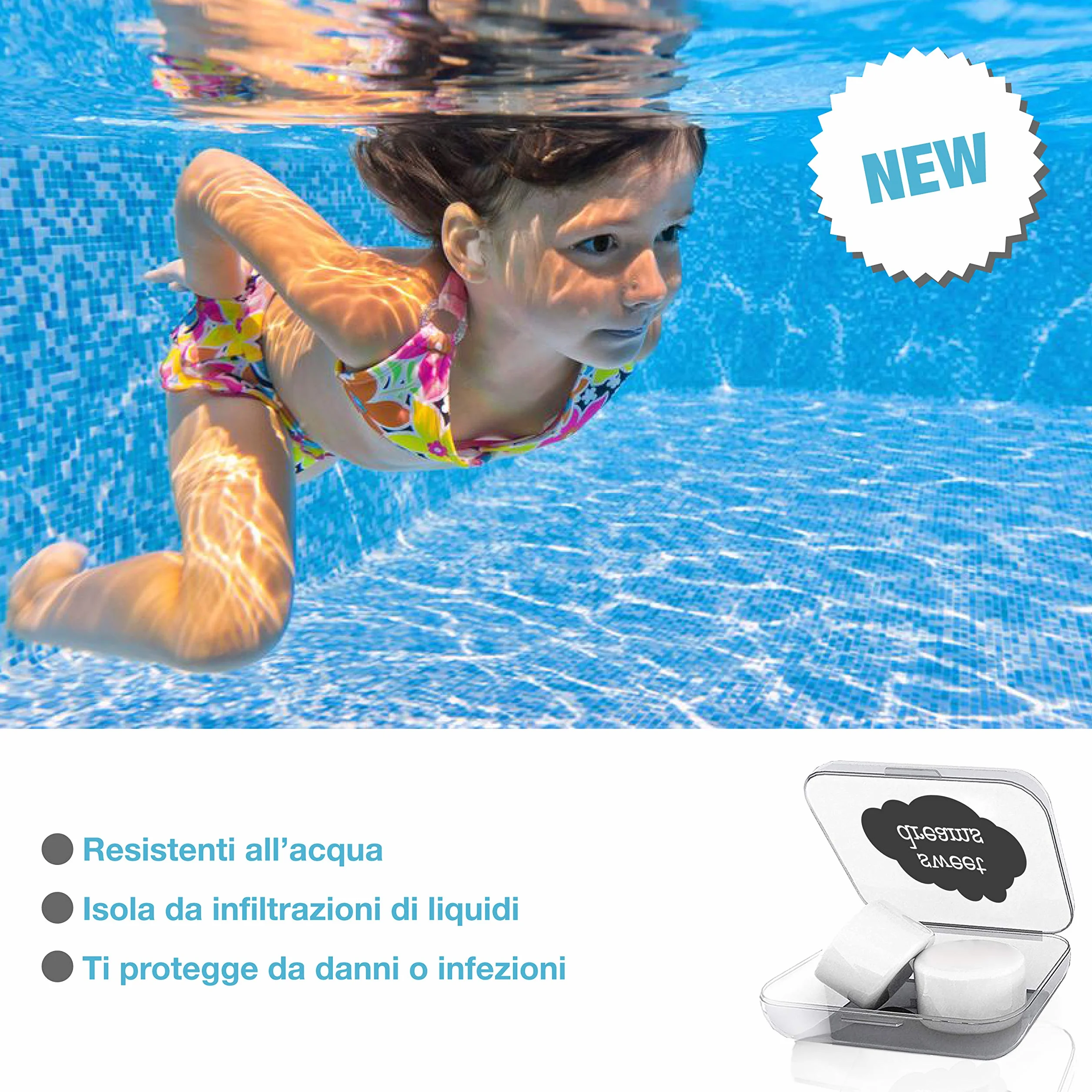 Tappi Orecchie per Dormire 4a Generazione Antirumore Silicone Modellabile Insonorizzanti Riutilizzabili 6 Paia