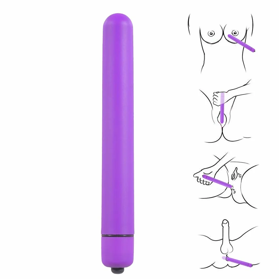 Vibratori proiettile 14cm Vibratore sessuale per donna mini Stimolatore punto G, vibranti Massaggiatore Portatile con 10 Modalità di Massaggio, Vibratori Classici Erotico Sex Toy