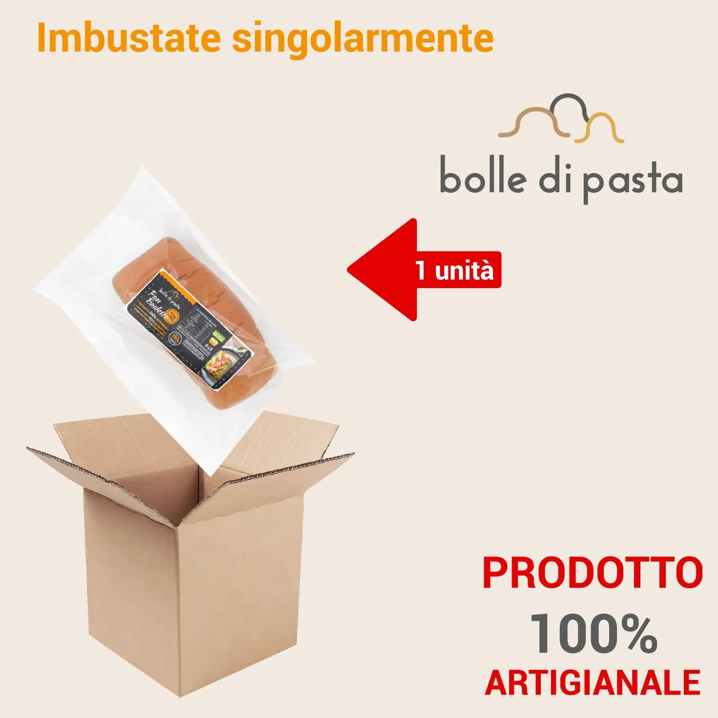 Bolle di pasta® Pan Bauletto Low Carb – Pane Artigianale e Naturale, +30% Proteine, Solo 2,4g Carboidrati – Adatto a Diete Keto, Iperproteiche, Diabetiche – Confezione da 260g (1 o 3 Pezzi) (1 Unità)