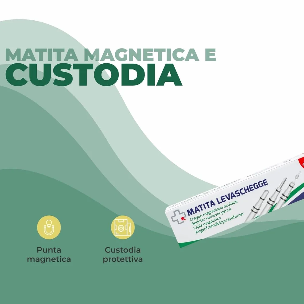 REMEDIA ONE Matita Levaschegge Magnetica Oculare Rimozione Schegge Primo Soccorso