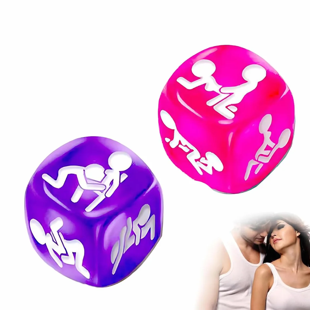 WeddHuis Set di 2 Dadi Erotici Gioco di Coppia con Posizioni Sessuali Libro di Istruzioni per Coppie Gioco Divertente per Camera da Letto Regalo per Adulti e Amanti del Sesso