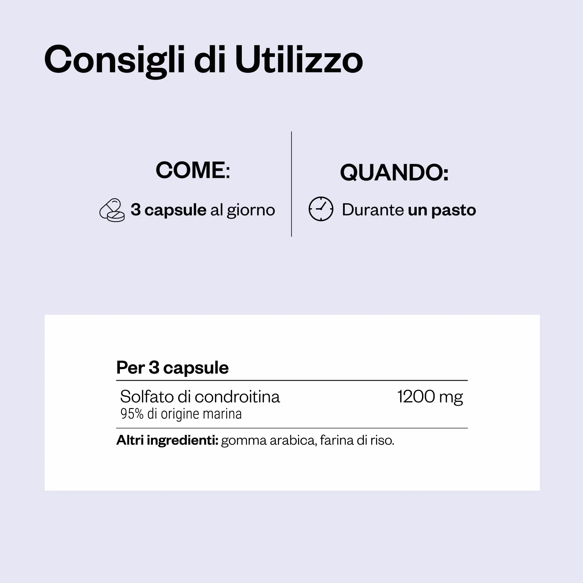 Condroitin solfato 95% - Aiuta ad alleviare i dolori articolari - Cura le articolazioni, le ossa e i muscoli - Purezza eccezionale (95%) - Senza OGM - SuperSmart