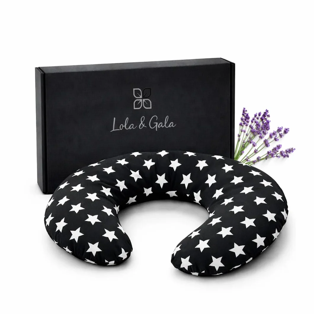 LOLA & GALA Cuscino Termico per Microonde | Cuscinetto Termico Cervicale | Riscaldante per Collo con Copertura Lavabile | Contiene Semi di Grano + Lavanda + Gel di Silice