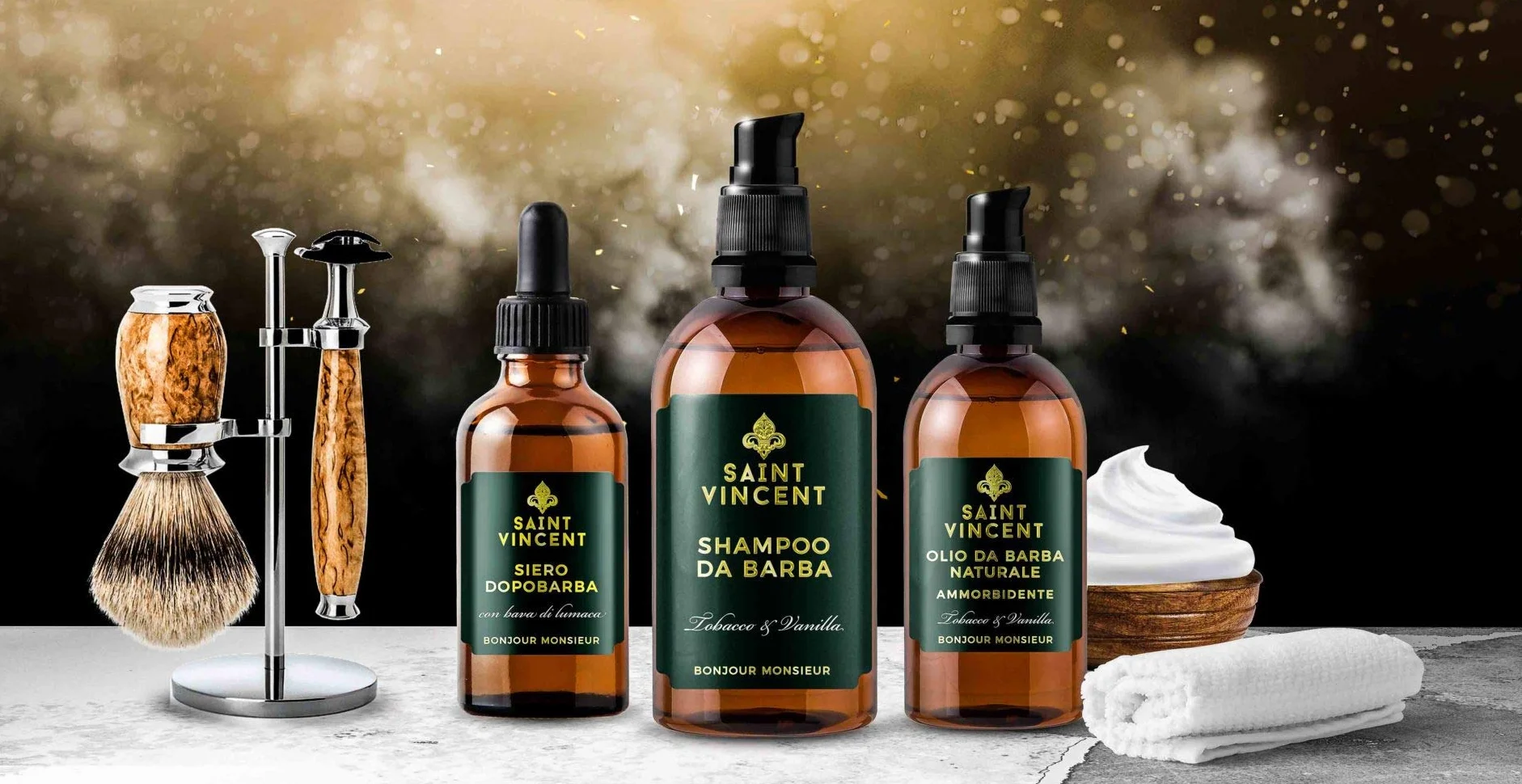 LFA - LABORATORI | Shampoo Barba e Baffi, Detergente Professionale, Sapone da Barba Fragranza al Tabacco e Vaniglia (100 Ml)