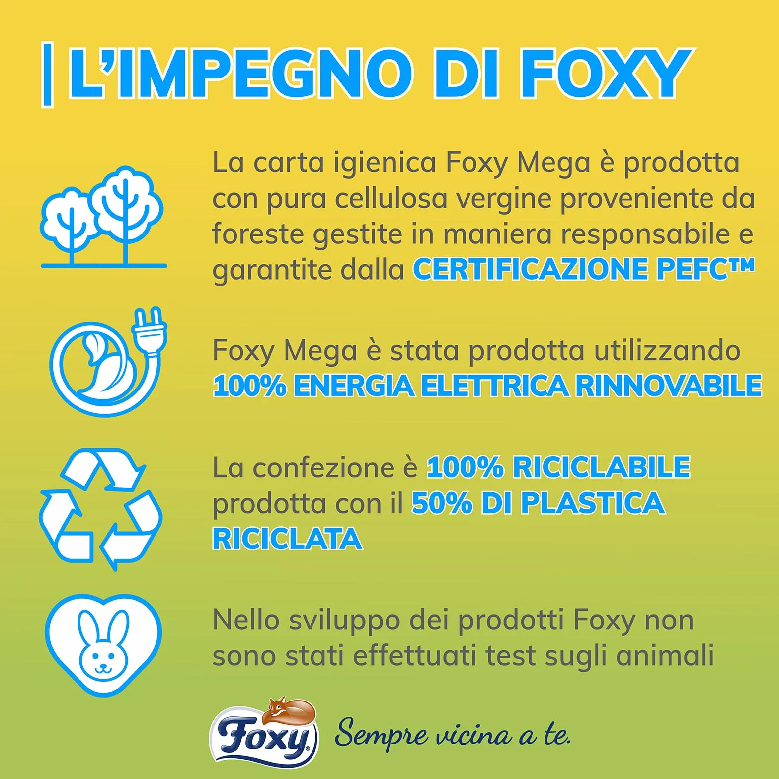 Carta igienica Foxy Mega 36 rotoli 480 strappi decorata