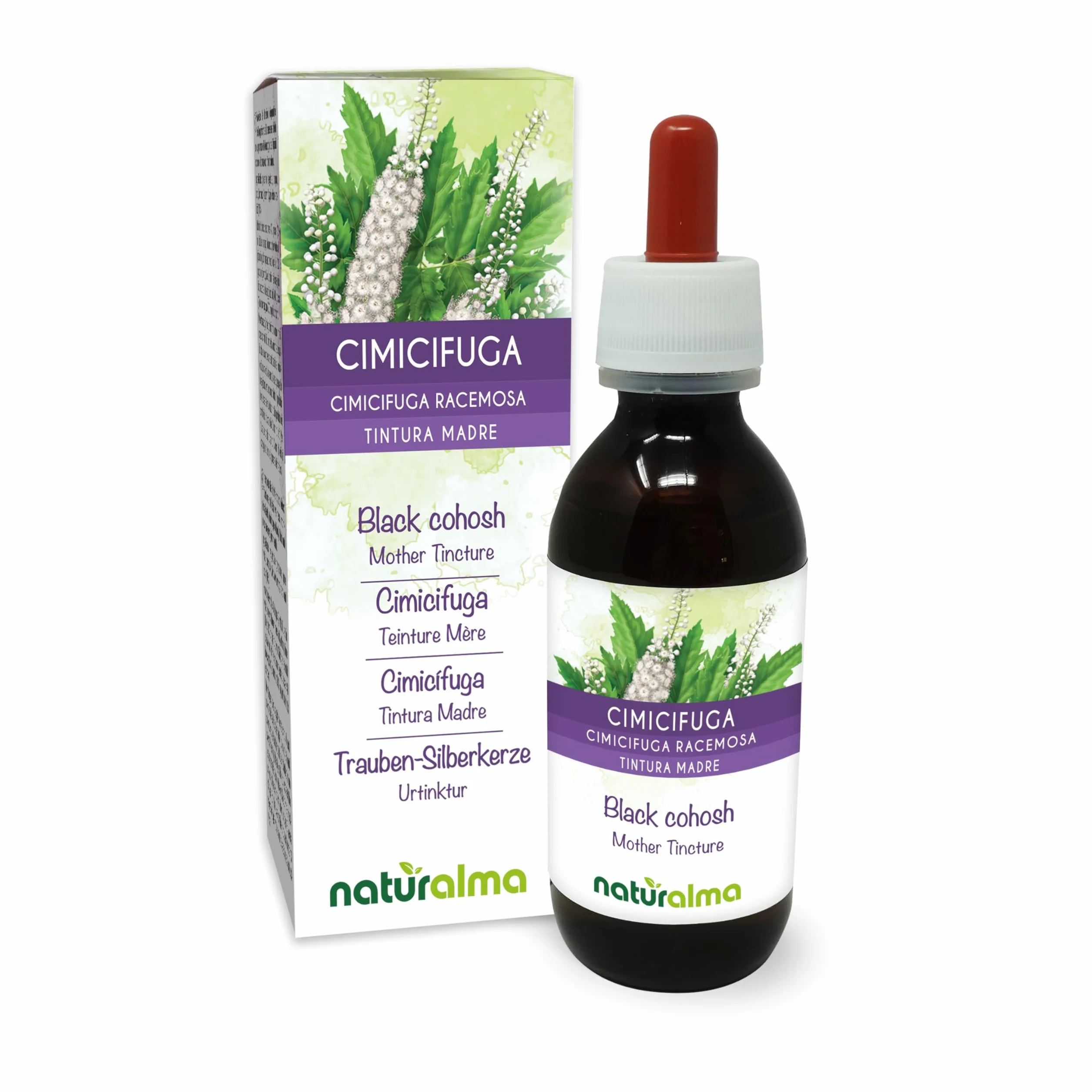 Cimicifuga Tintura Madre analcoolica 120 ml Integratore alimentare Vegano