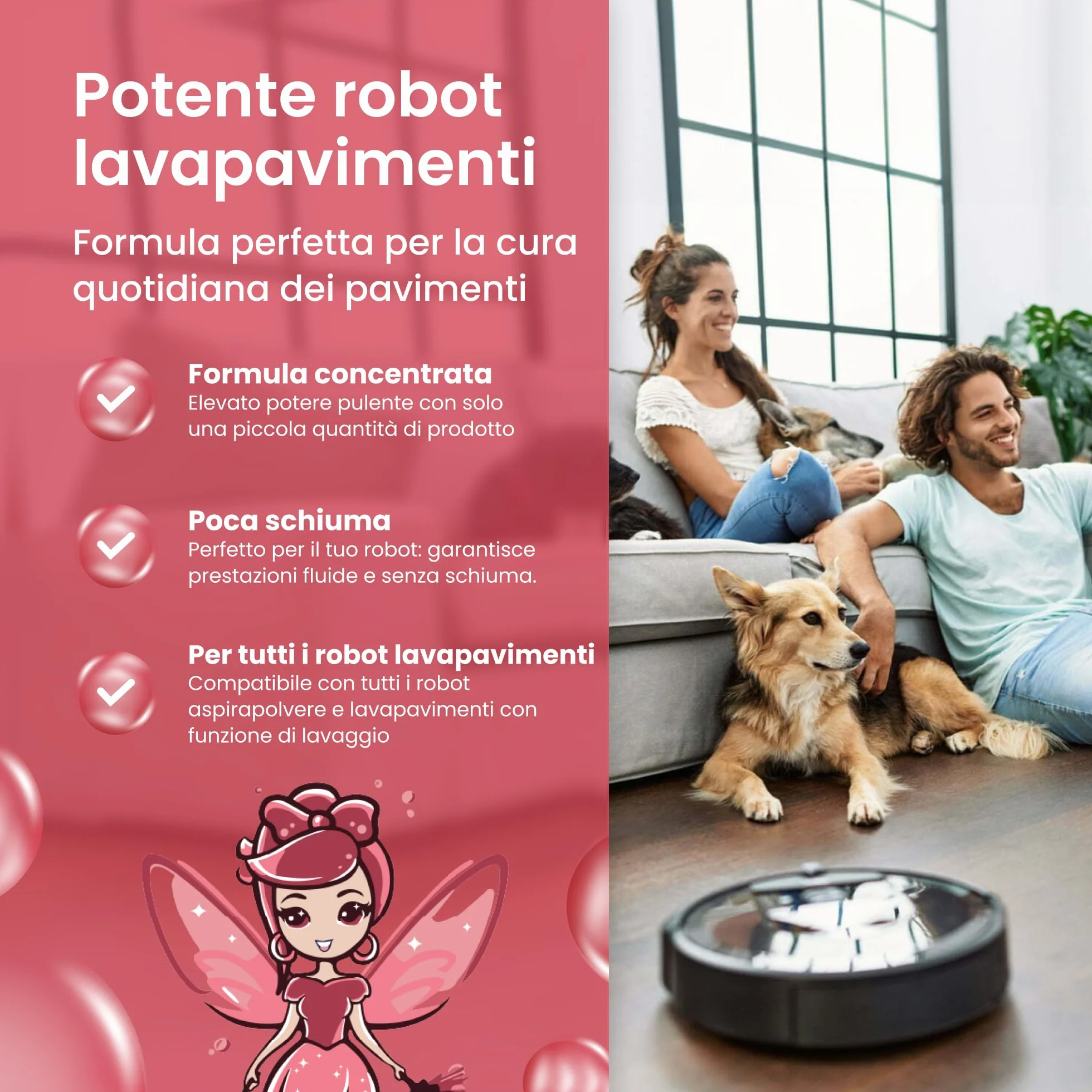 Mrs. SHINY Detersivo per lavapavimenti 750 ml magnolia senza striature
