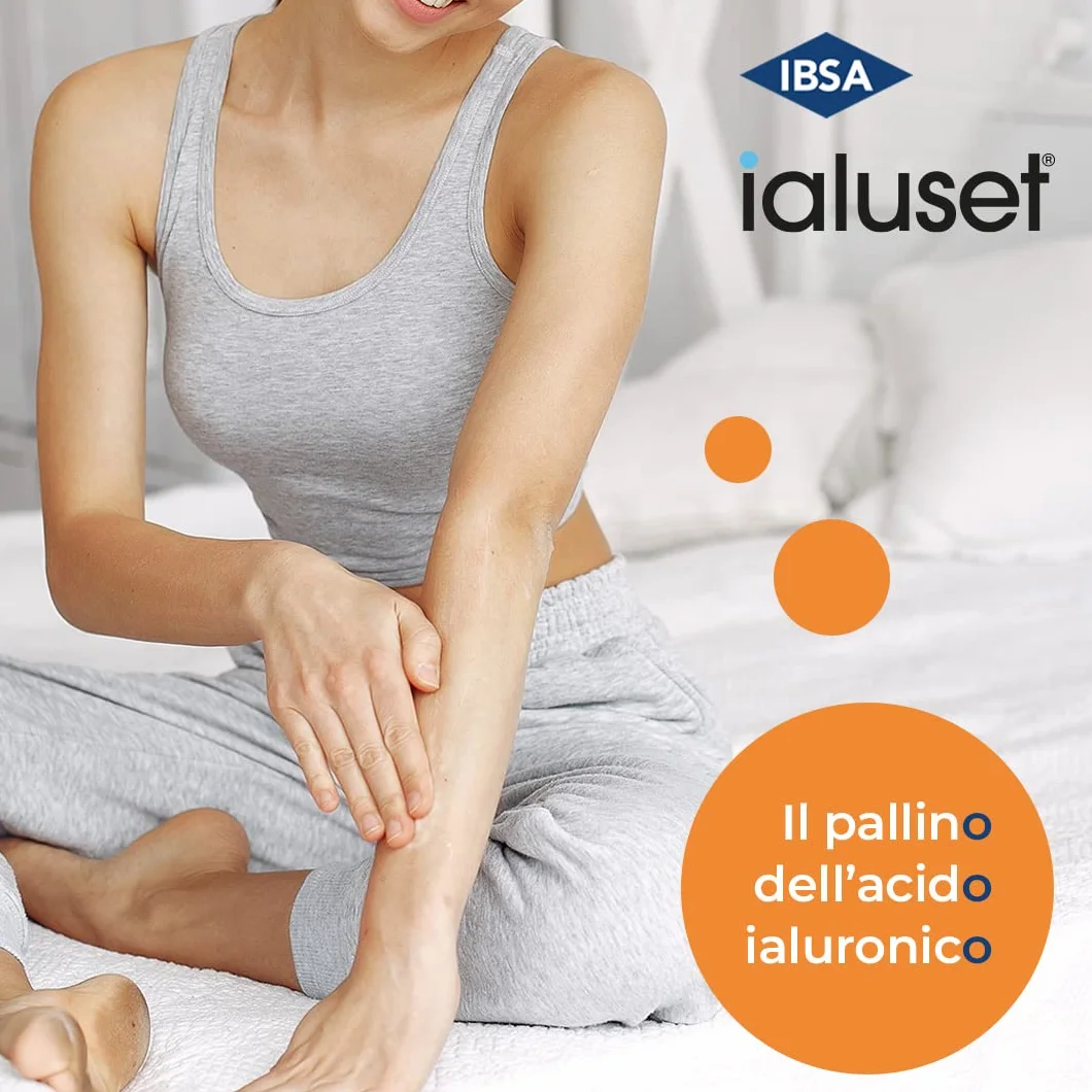 ialuset Plus Crema 25g - Per il trattamento di ferite infette e ustioni, con acido ialuronico ad azione idratante e sulfadiazina argentica che protegge dalla contaminazione batterica