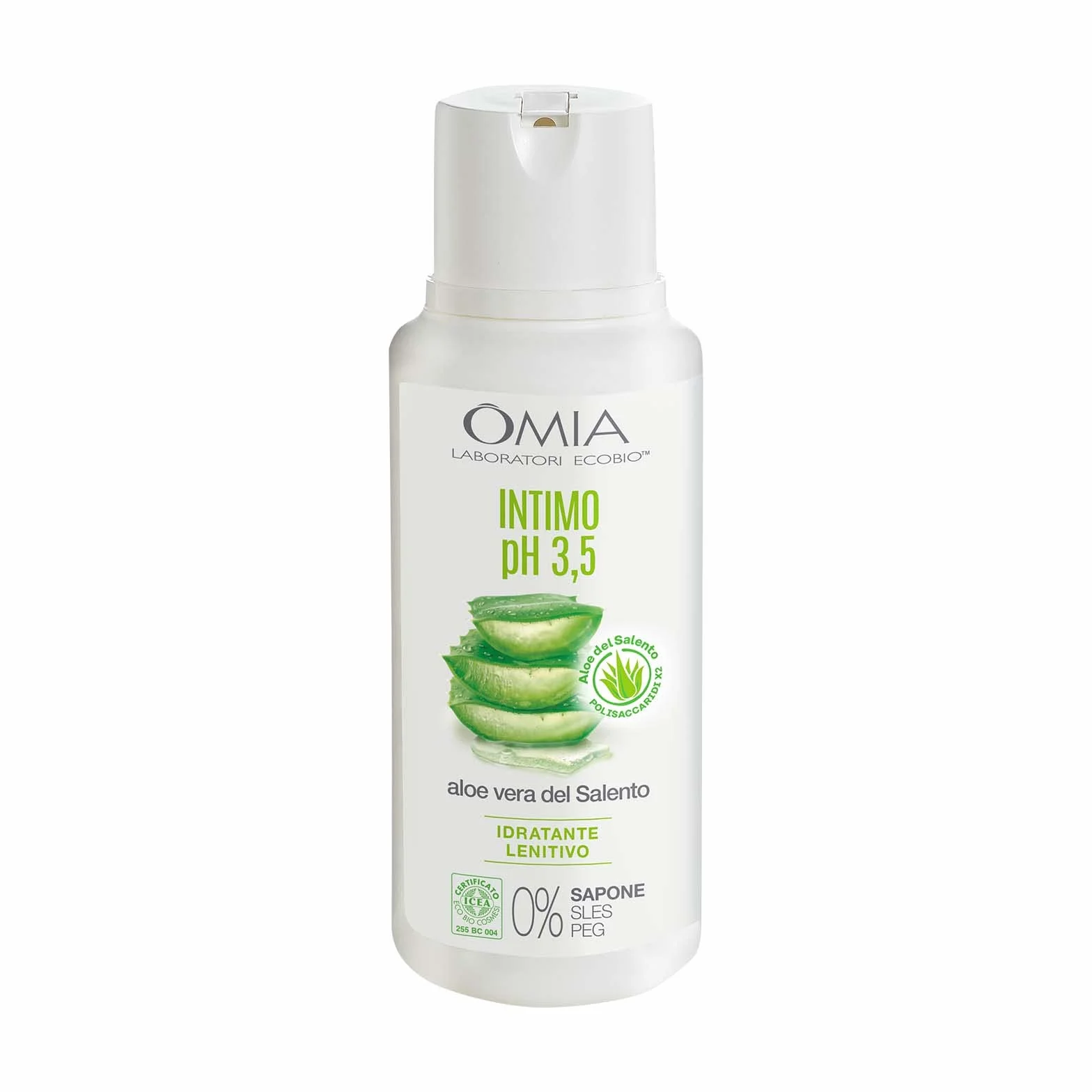 Omia Intimo Eco Bio Detergente Intimo Aloe Vera Ph 3.5 Senza Sapone Vegano 250 ml
