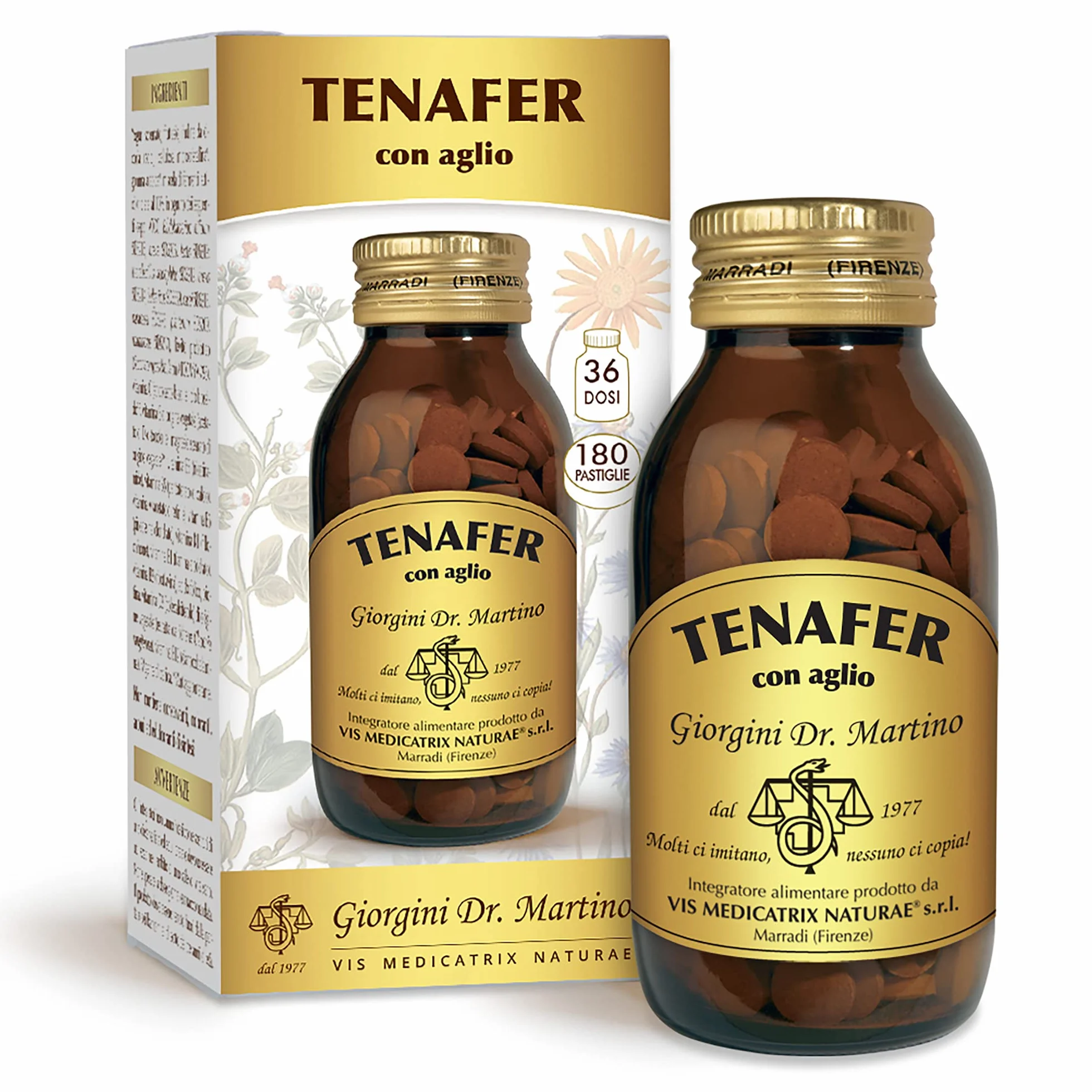 Dr Giorgini Integratore Alimentare, TENAFER con Aglio Pastiglie - 90 g