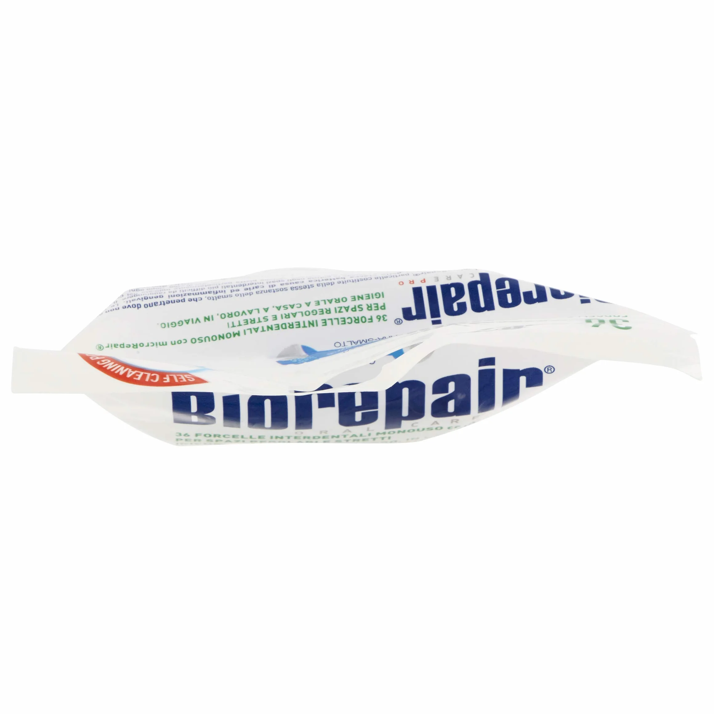 Biorepair, Forcelle Interdentali Monouso Con Microrepair® per Spazi Regolari e Stretti, per Igiene Orale, Ripara-Smalto, Aroma Menta Fresca, Pacco da 6 x 36 Pezzi