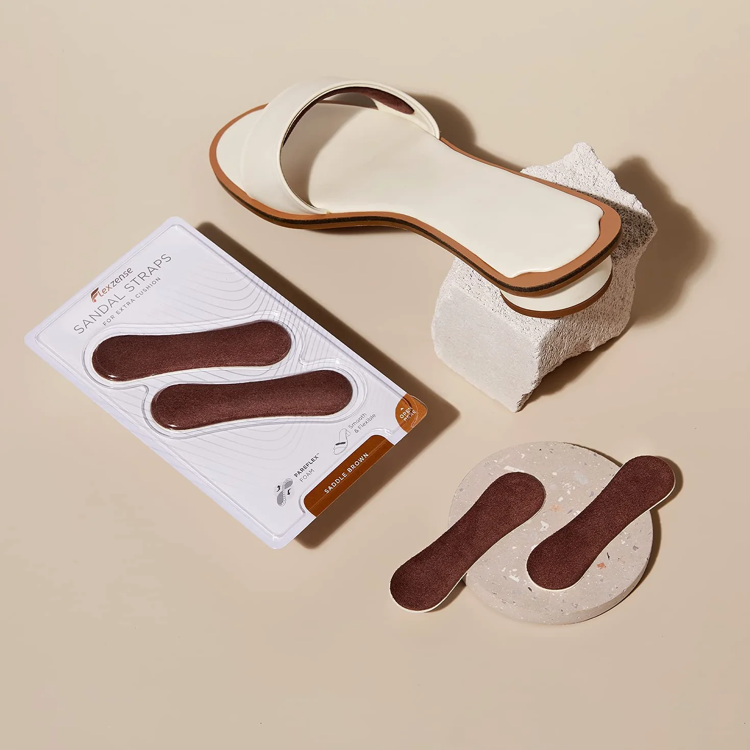 FLEXZENSE Sandal Straps Protezione Extra Comfort 1 Paio Nero Ossidiana