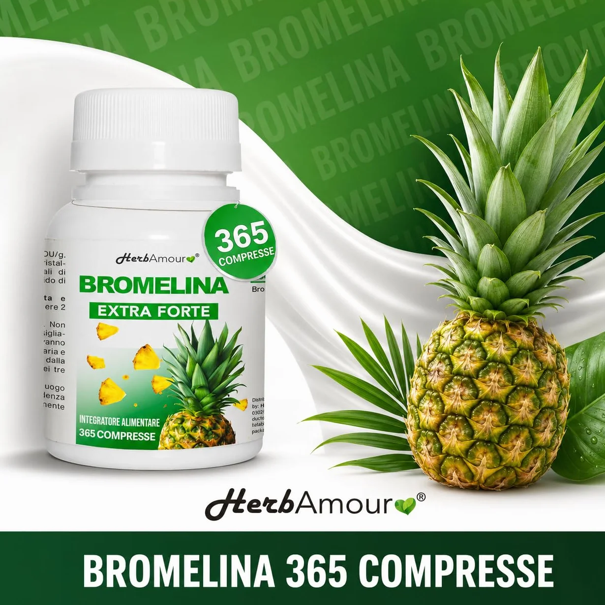 Bromelina 365 Compresse Integratore Alimentare