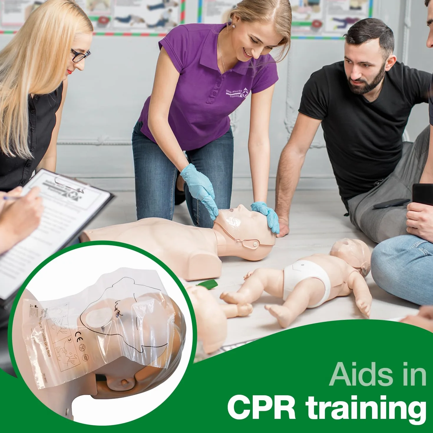 Safety First Aid Group Manichino HypaGuard rianimazione allenamento rotolo