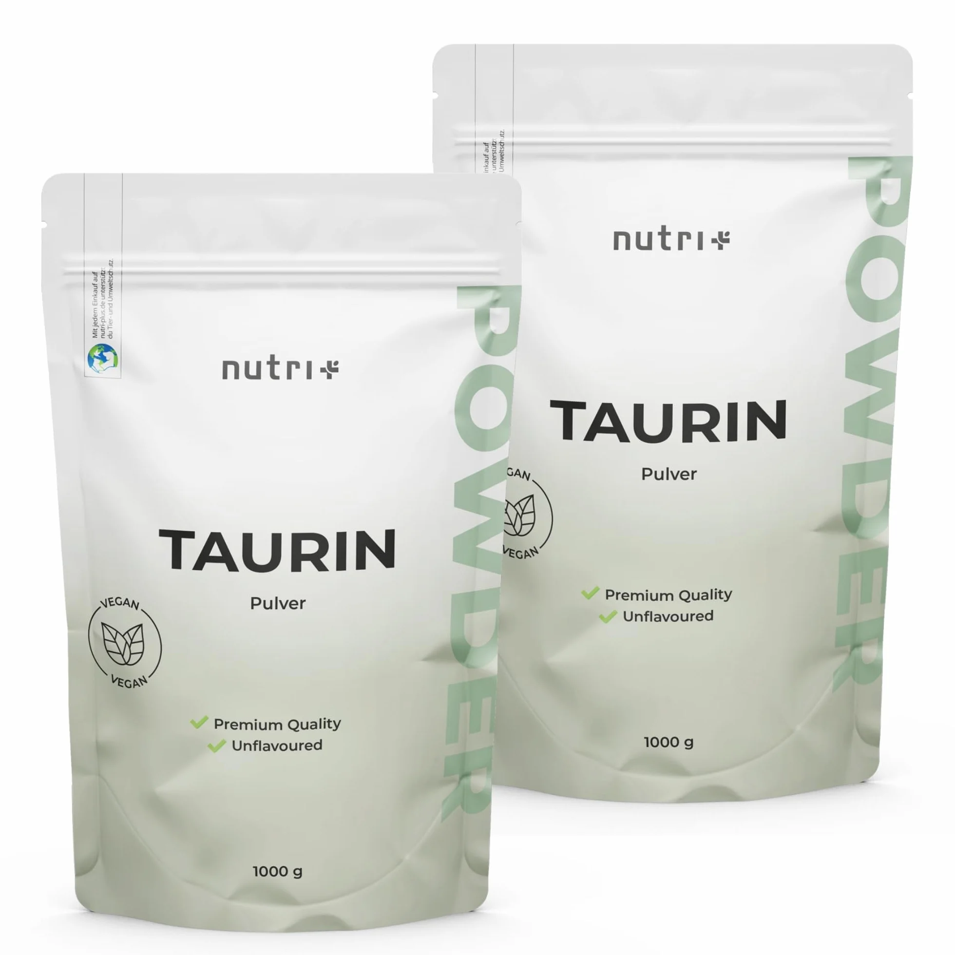 Taurina in Polvere 1 kg - Pura Taurina 1000 g - Vegana - Neutra - Naturale senza Additivi