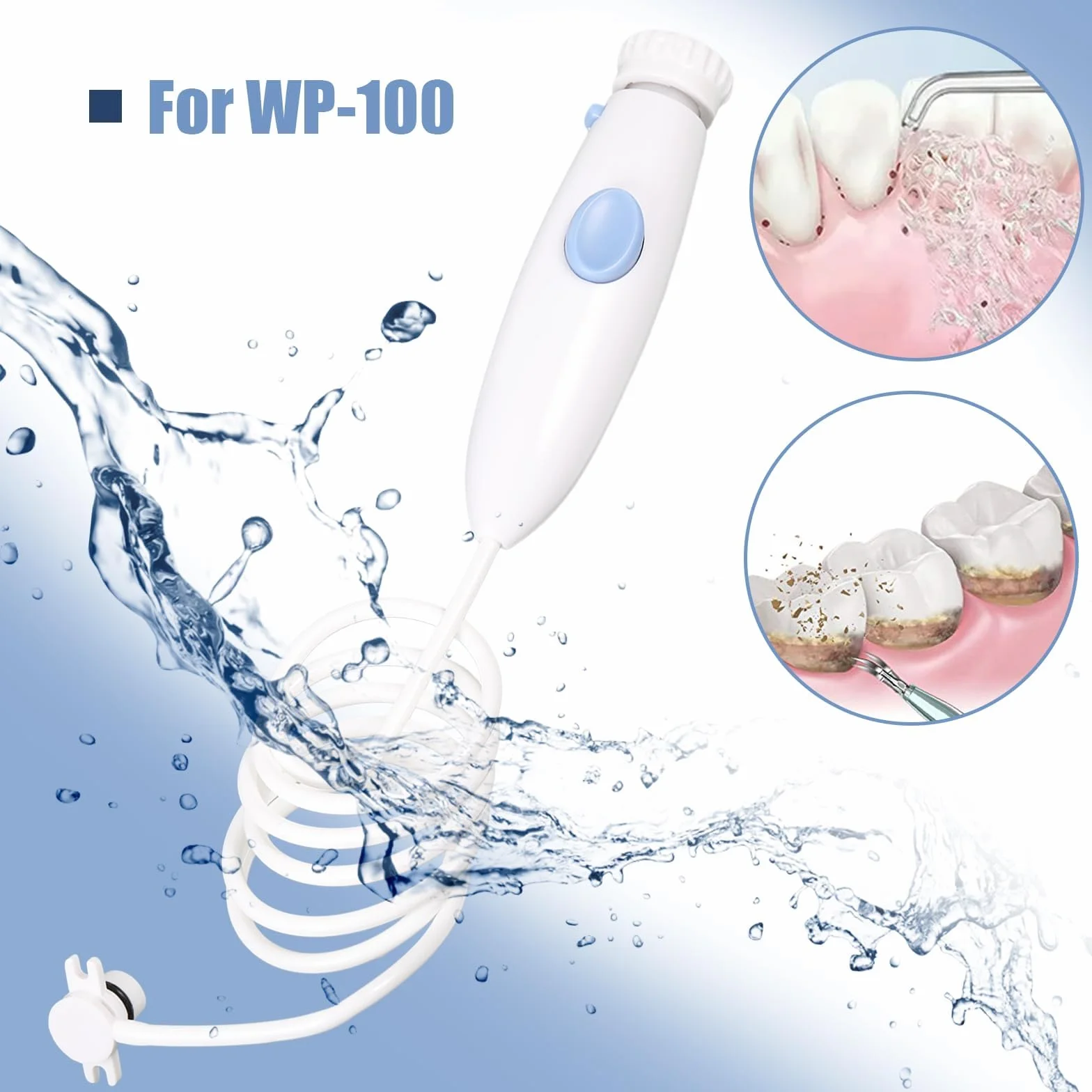 Waterpik WP-100, WP-450, WP-660, WP900 Maniglia di Plastica per Irrigatore Orale - Bocchini di Ricambio e Accessori per Igiene Orale