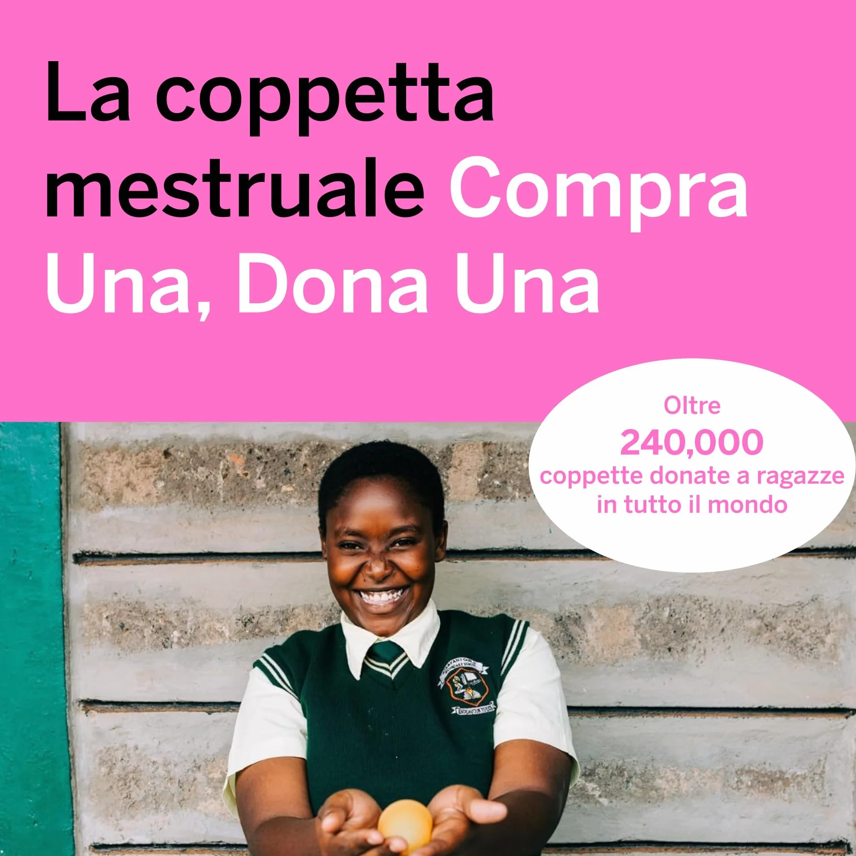 Pixie Cup - Coppetta Mestruale Morbida e Sicura Riutilizzabile - Silicone 100% di Grado Medico - Comprane Una, Ne Doniamo Una (Piccolo)