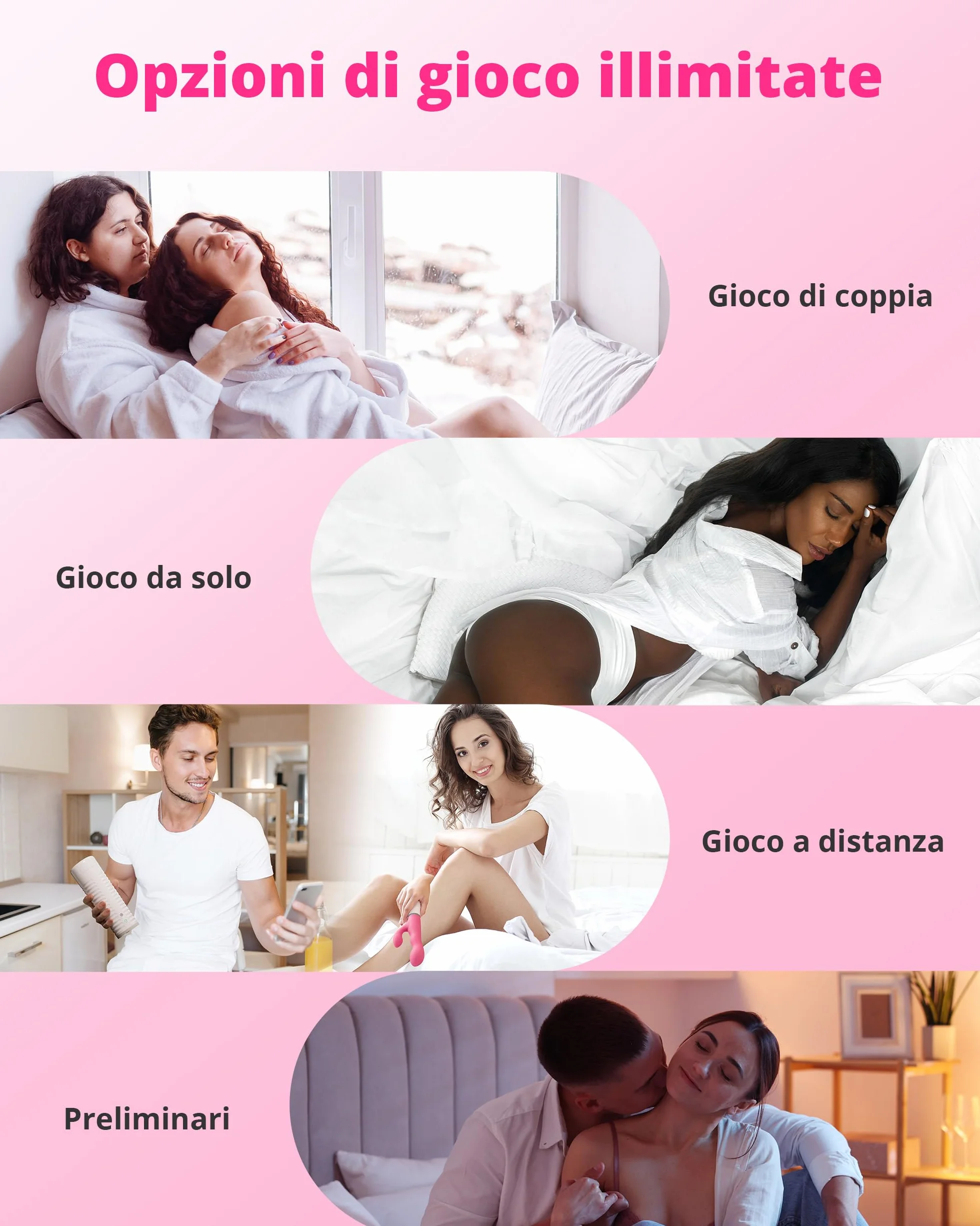 LOVENSE Nora Vibratori Rabbit, Vibratore per Donna, Potente Stimolatore con Testa Rotante e Braccio Vibrante, Ricaricabile e Impermeabile con Smartphone Wireless Bluetooth Control