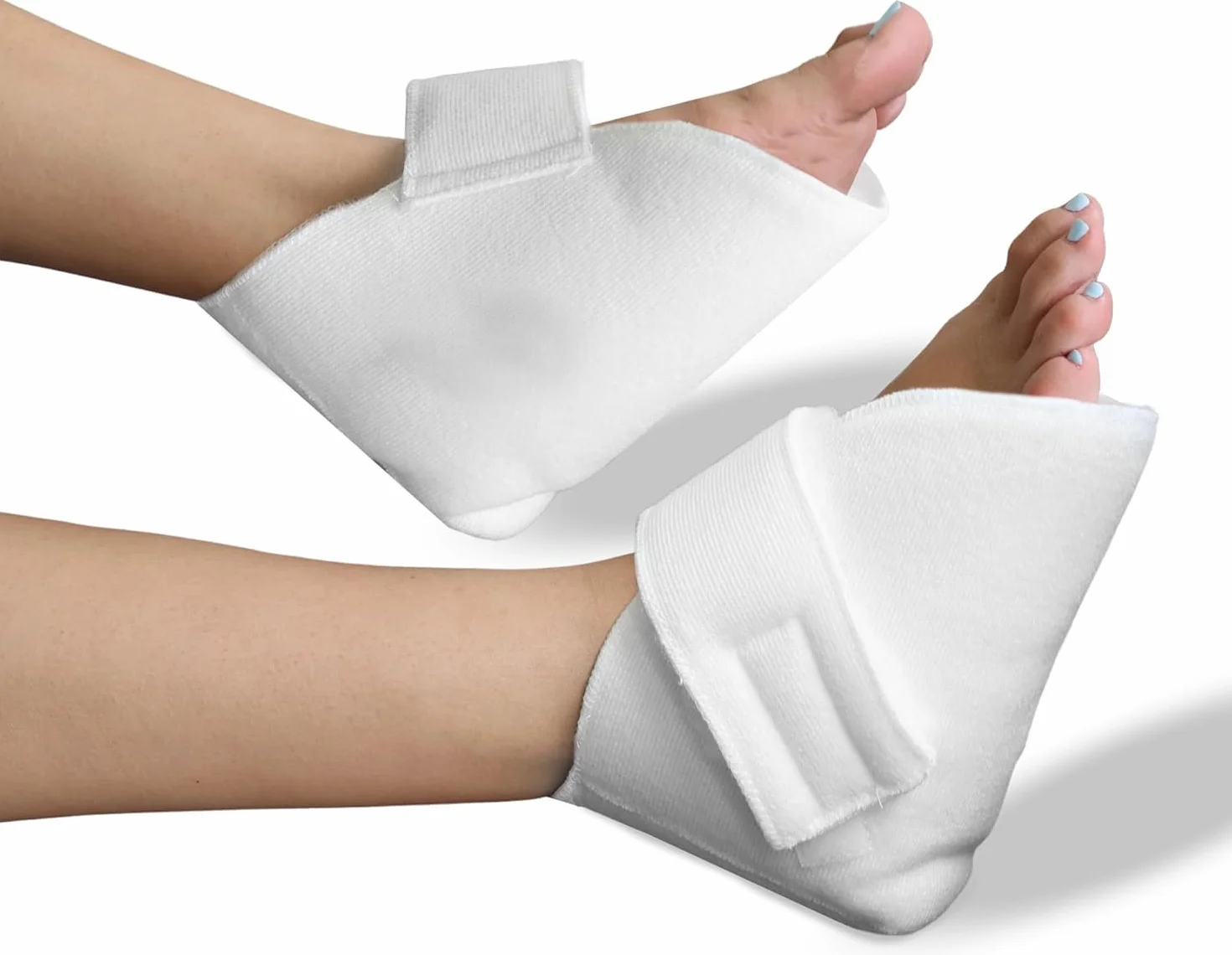 OrtoPrime Talloniere Antidecubito Bianche 1 Paio - Proteggi Talloni per Sedia a Rotelle
