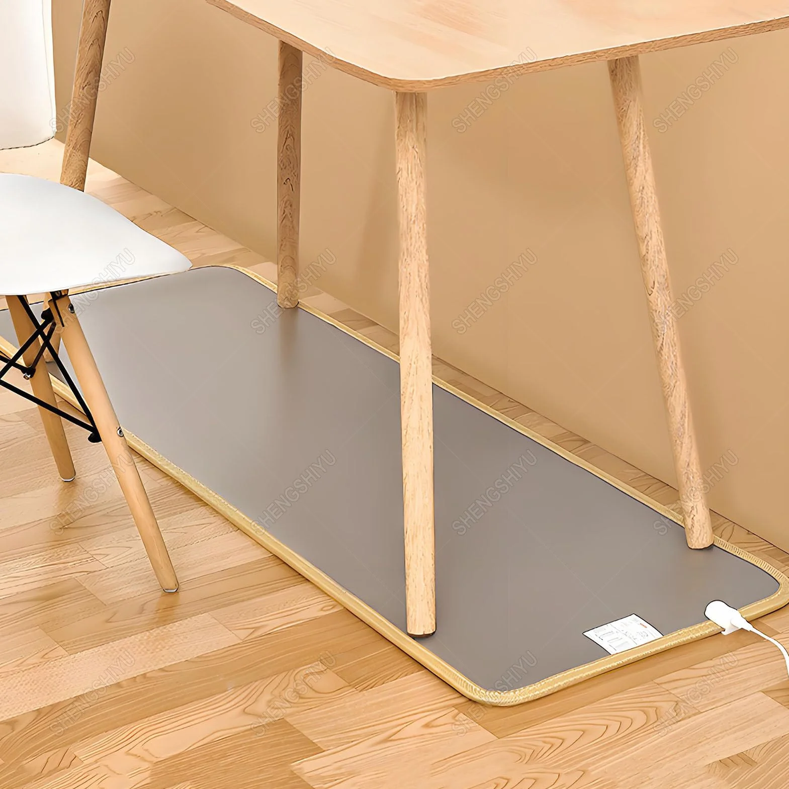Tappeti Riscaldati,Tappeto Riscaldante per Pavimento,Riscaldamento a Temperatura Costante,Temperatura Regolabile,PVC Riscaldamento Elettrico a Pavimento Camper 100×100cm