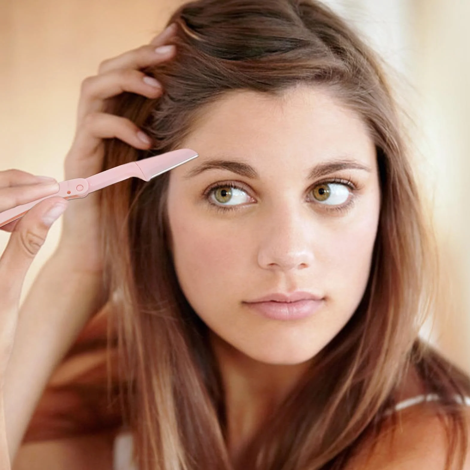 Trimmer sopracciglia pieghevole professionale portatile per donne principianti