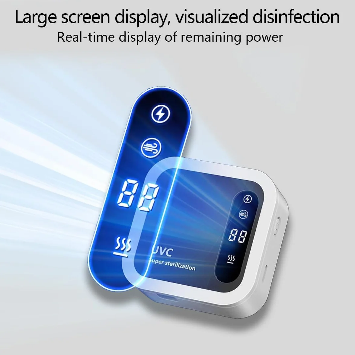 Sterilizzatore Spazzolini Da Denti Uv Disinfettante Per Spazzolini A Basso Rumore, Sterilizzatore Per Spazzolini 1000mah Scatola Portatile Per Asciugatura E Disinfezione, Bianco