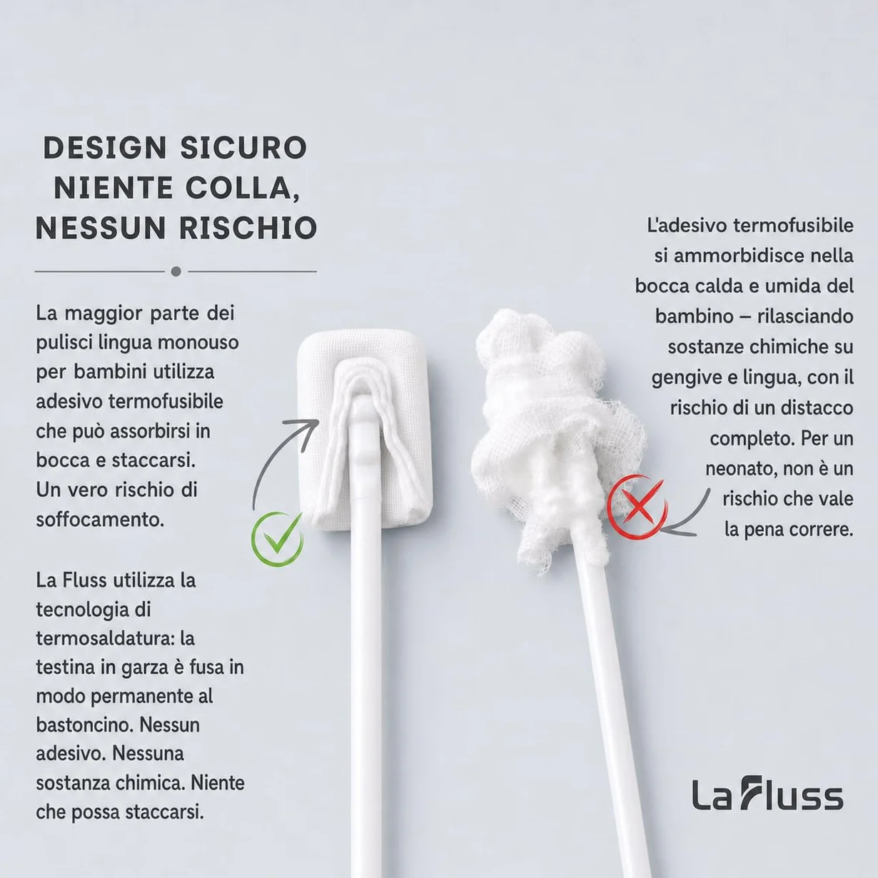 30 Pezzi Spazzolino Monouso Sterilizzati per Bambini e Neonati Pulizia lingua denti e gengive impacchettati singolarmente bastoncini pulizia cavo orale