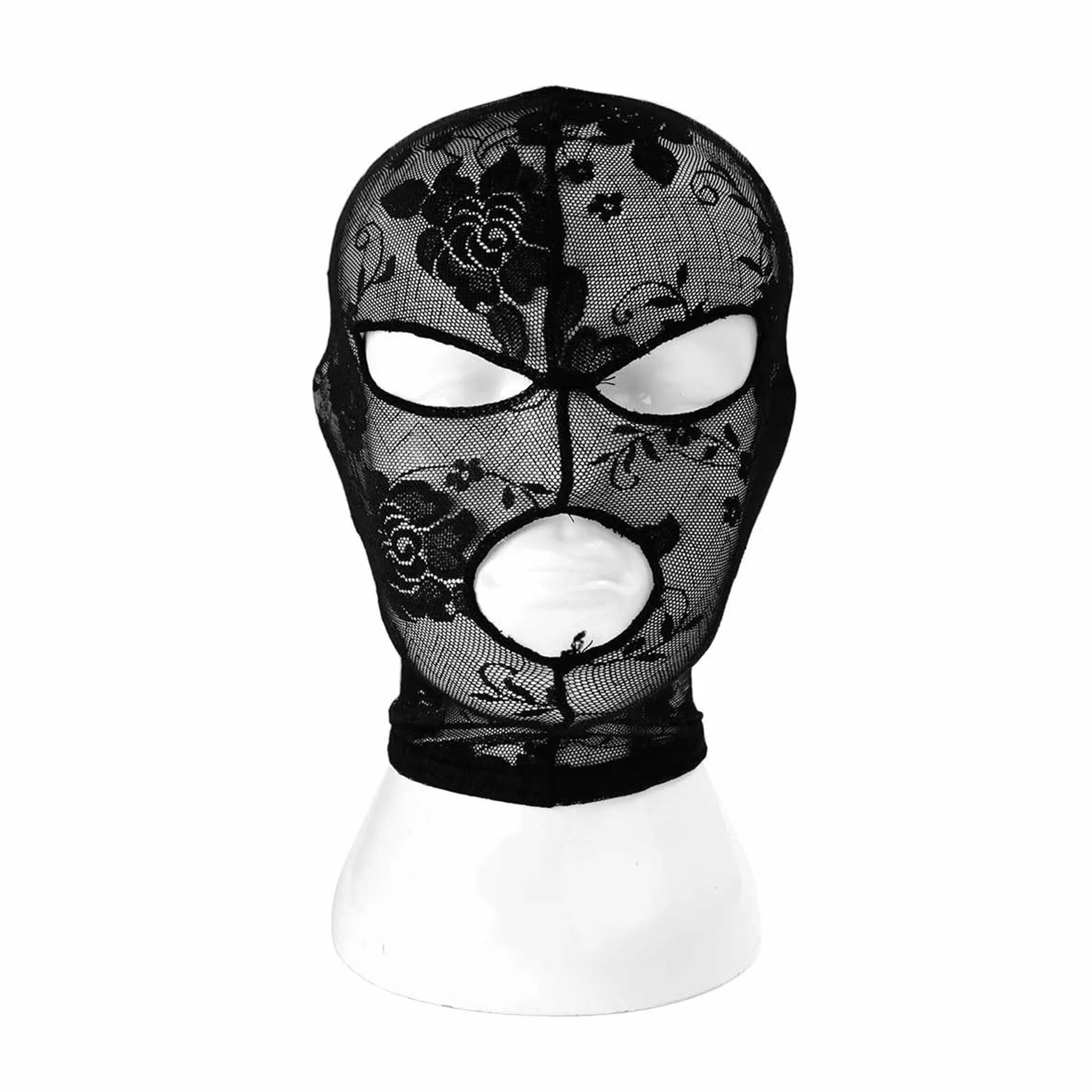 Moda Copricapo Regolabile Pizzo Copertura Viso Halloween Costume